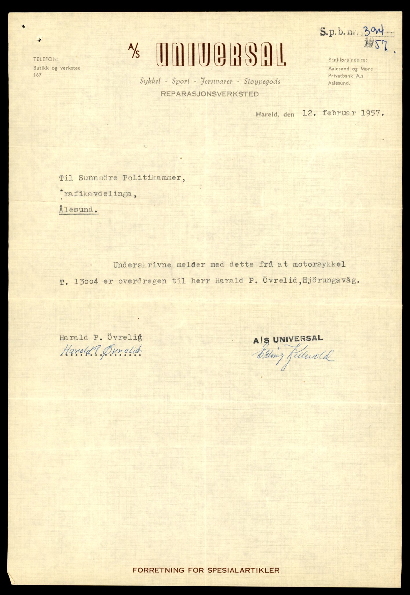 Møre og Romsdal vegkontor - Ålesund trafikkstasjon, AV/SAT-A-4099/F/Fe/L0036: Registreringskort for kjøretøy T 12831 - T 13030, 1927-1998, s. 2583