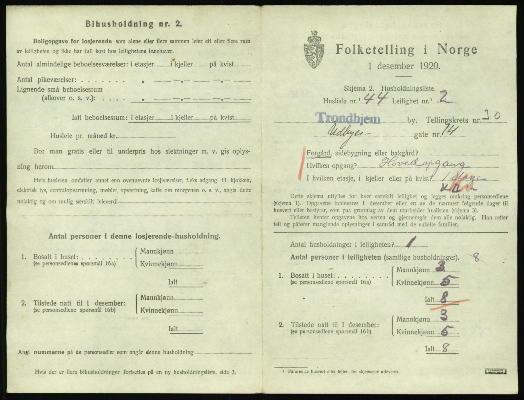 SAT, Folketelling 1920 for 1601 Trondheim kjøpstad, 1920, s. 17404