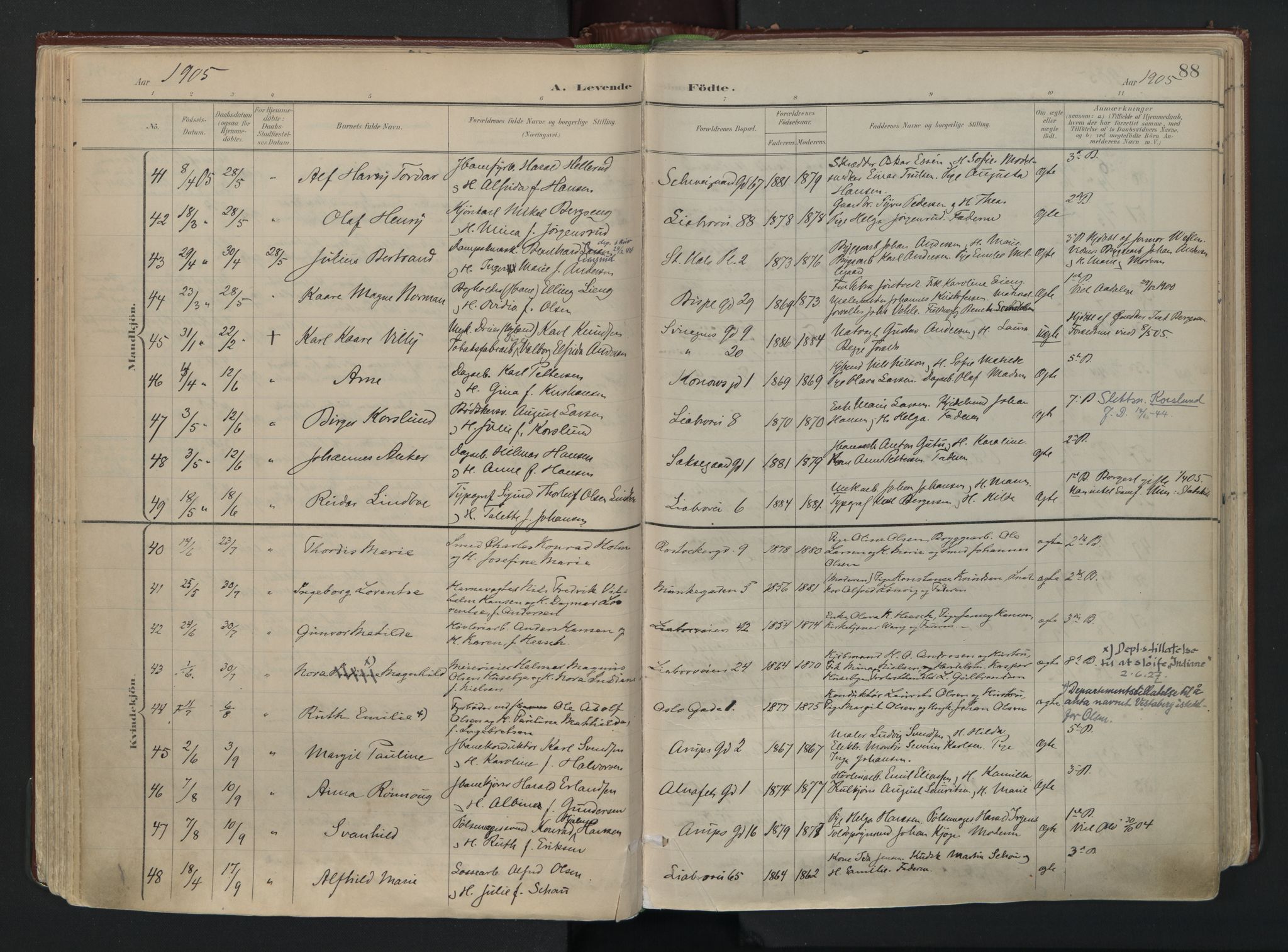 Gamlebyen prestekontor Kirkebøker, AV/SAO-A-10884/F/Fa/L0010: Ministerialbok nr. 10, 1895-1935, s. 88