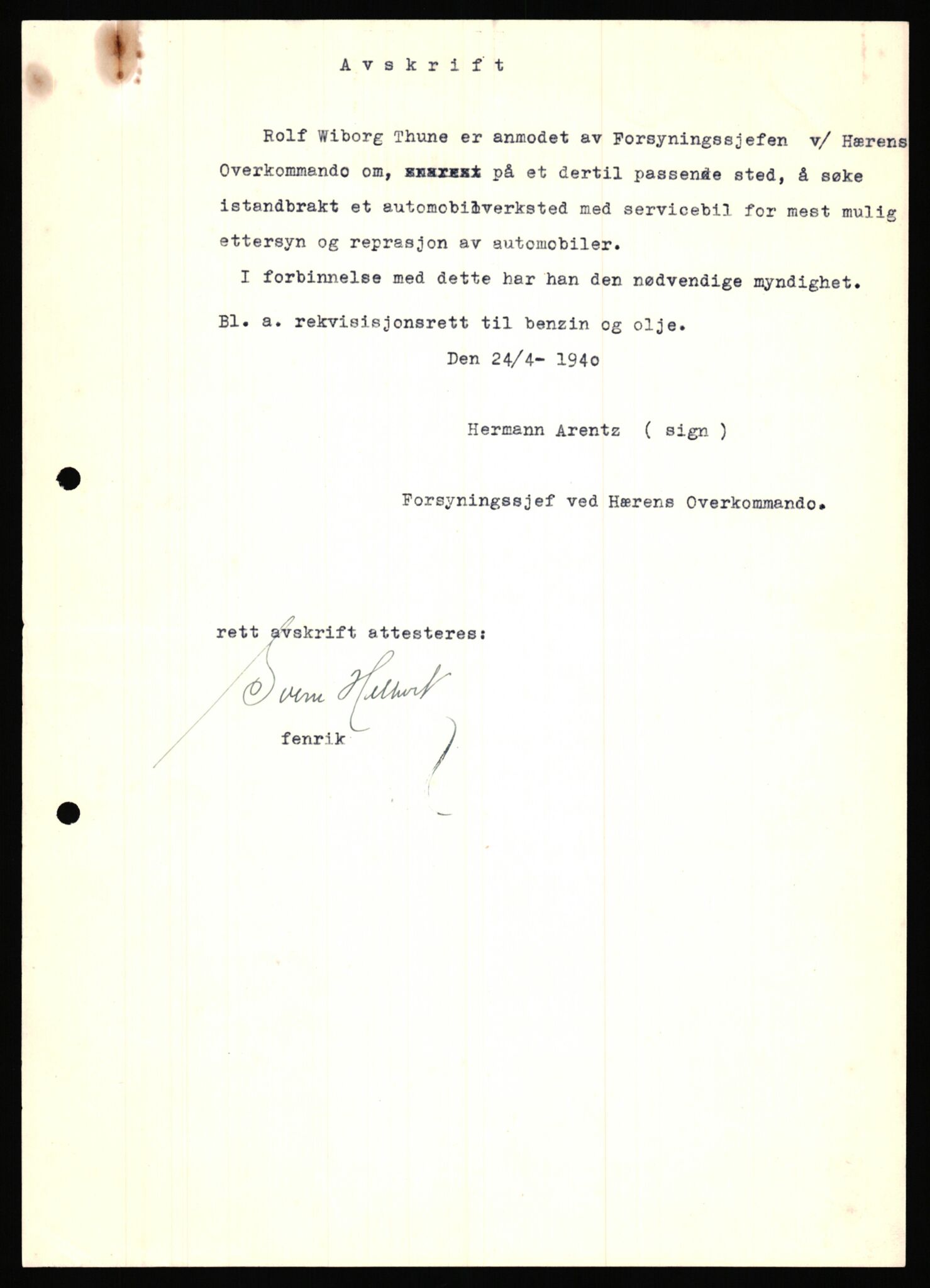 Forsvaret, Forsvarets krigshistoriske avdeling, AV/RA-RAFA-2017/Y/Ya/L0031: II-C-11-51 - Hærens overkommando, 1940, s. 308