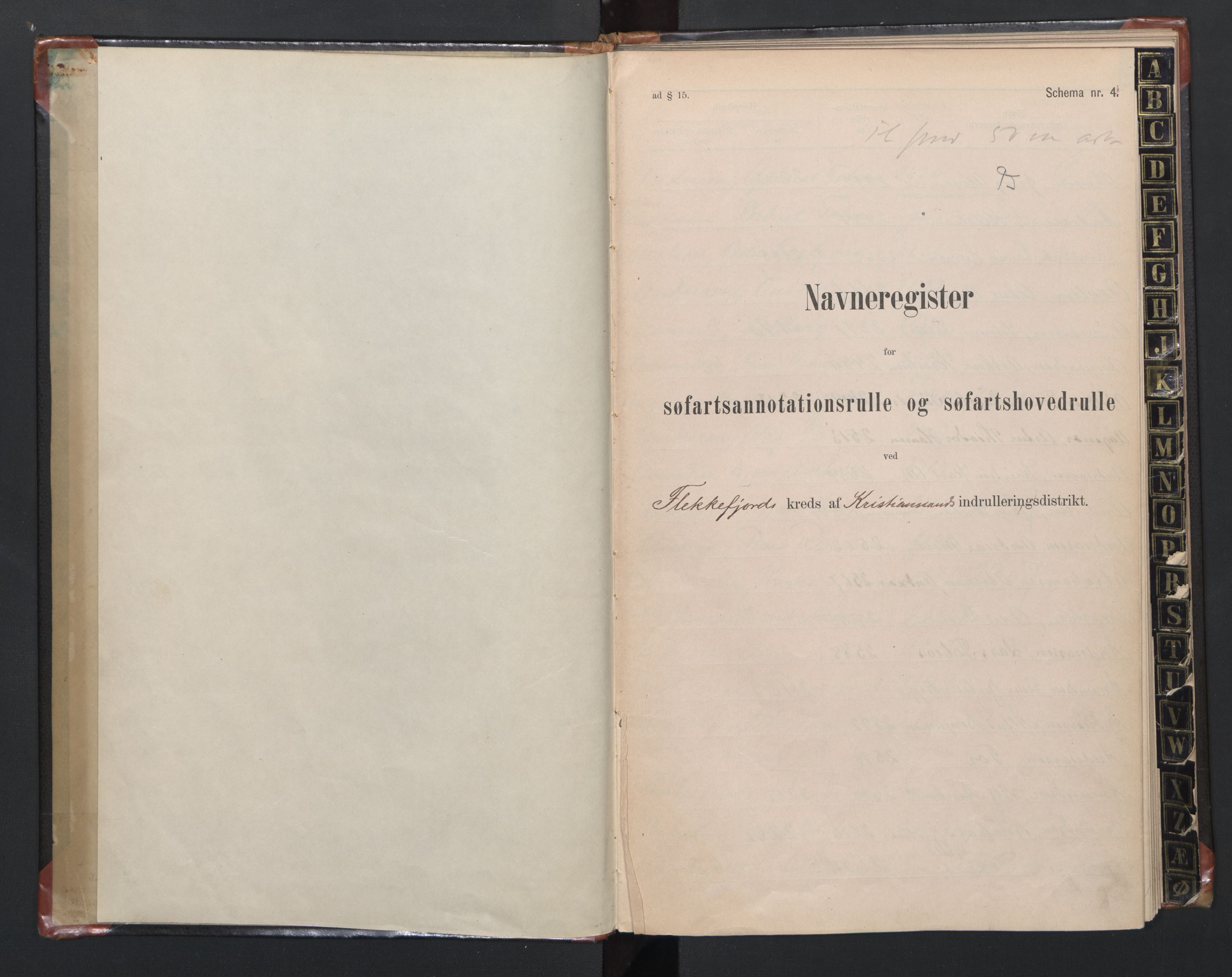 Flekkefjord mønstringskrets, SAK/2031-0018/F/Fb/L0006: Register til annotasjonsrulle nr 2331-2963 og hovedrulle nr 1933-2595, N-9, 1890-1948, s. 3