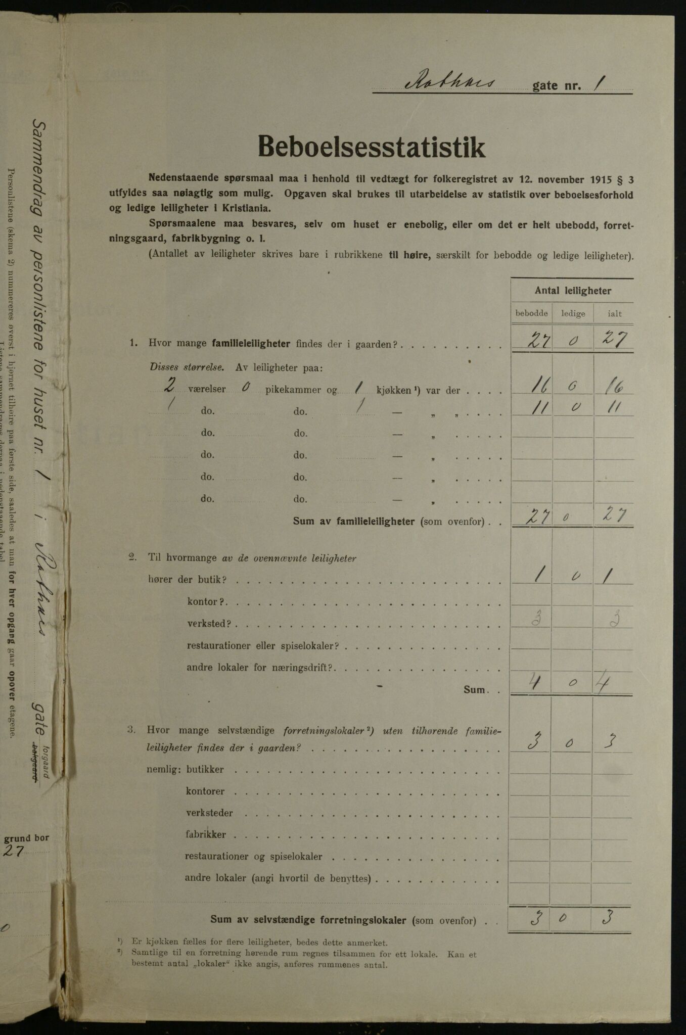 OBA, Kommunal folketelling 1.12.1923 for Kristiania, 1923, s. 90572