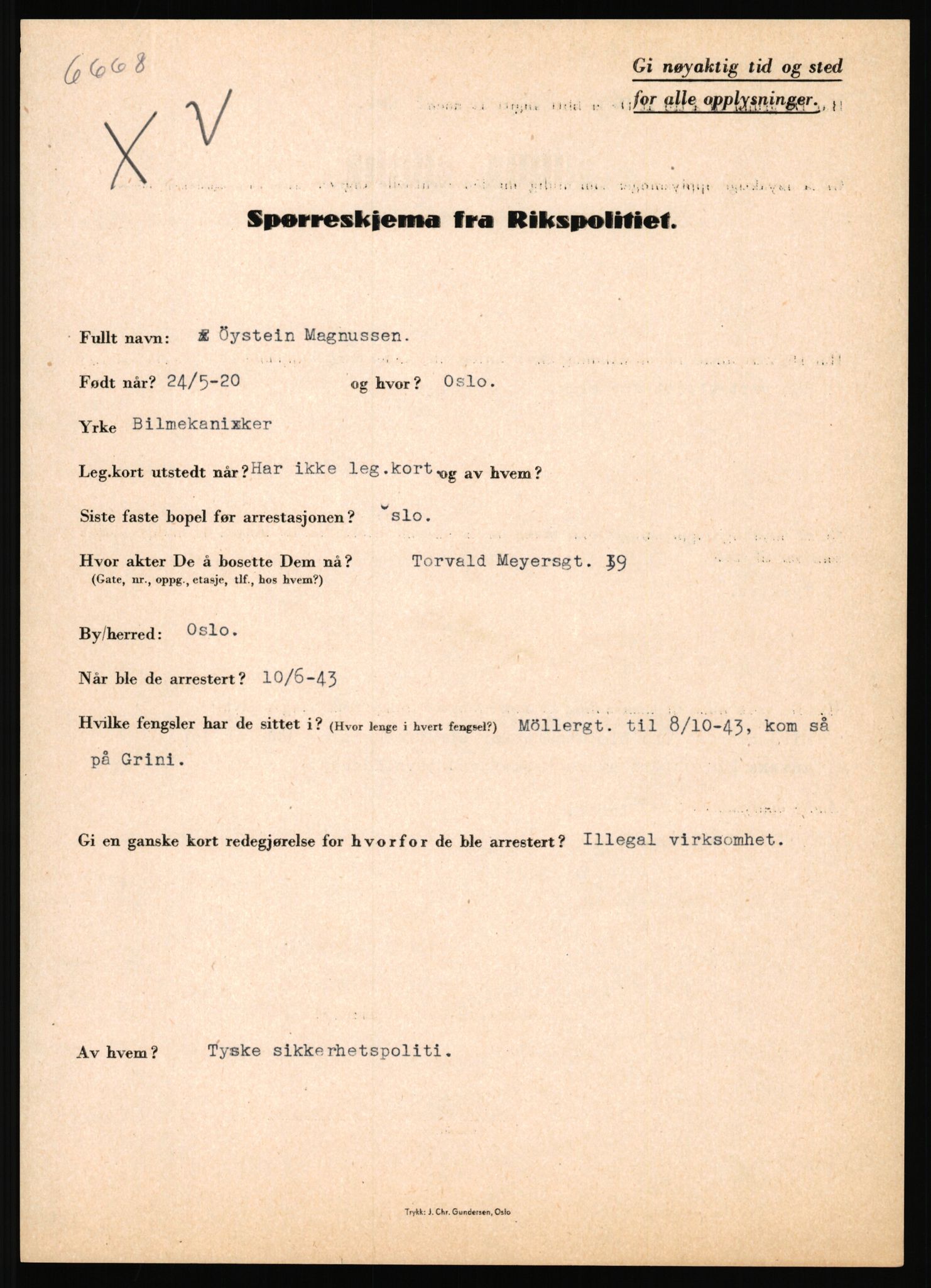 Rikspolitisjefen, AV/RA-S-1560/L/L0011: Lucassen, Oscar Fredrik - Moen, Olav, 1940-1945, s. 452