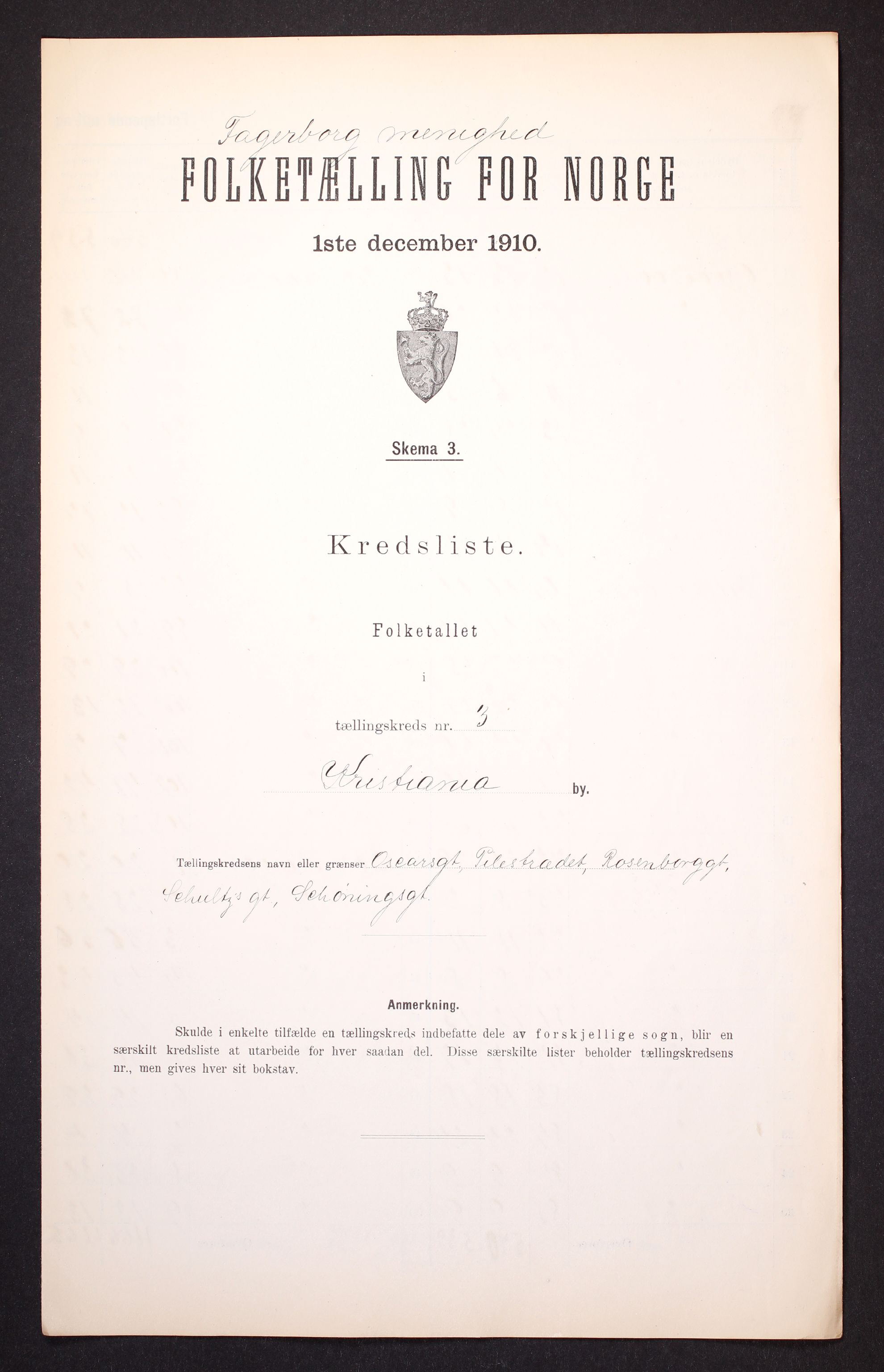 RA, Folketelling 1910 for 0301 Kristiania kjøpstad, 1910, s. 332