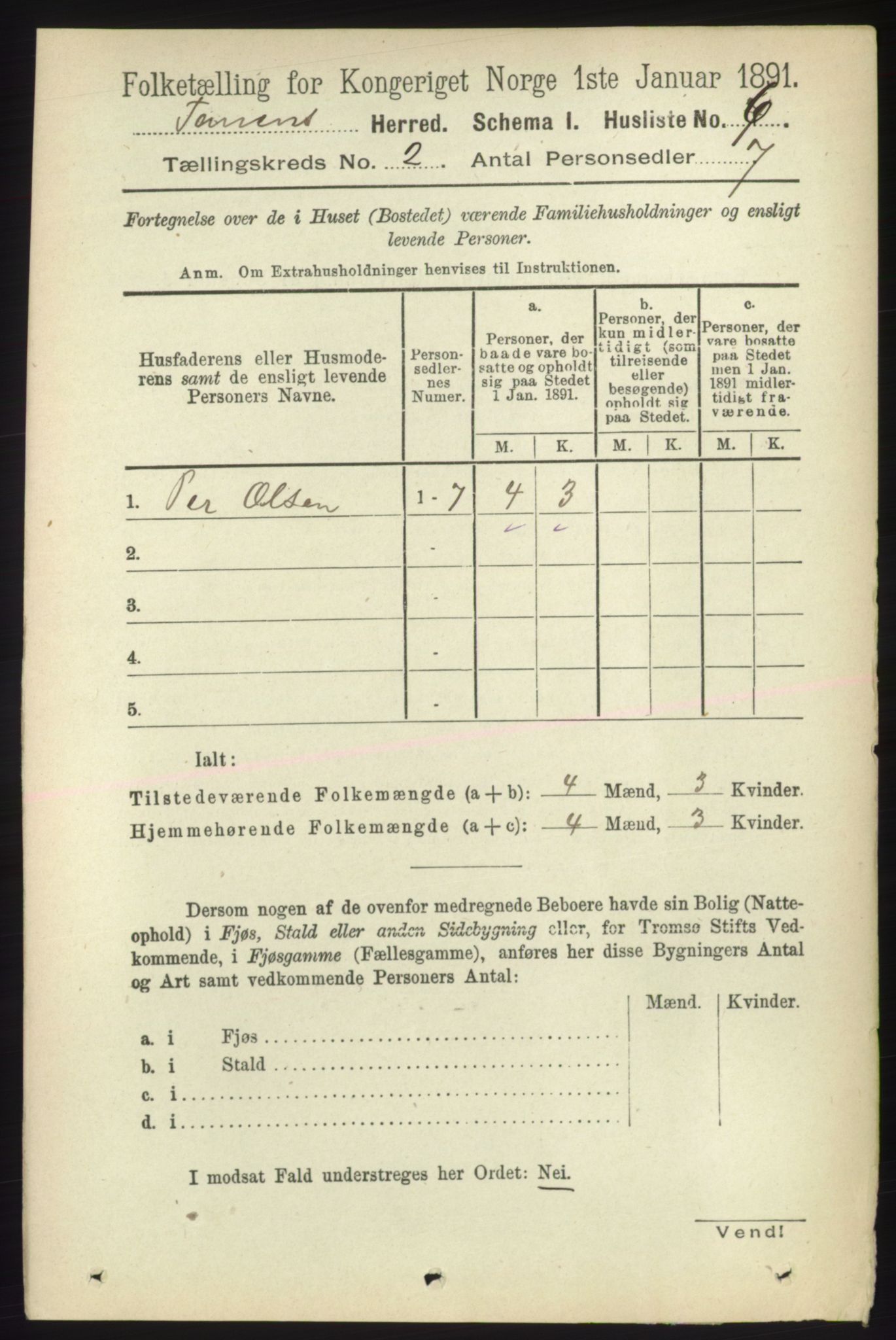 RA, Folketelling 1891 for 2025 Tana herred, 1891, s. 647