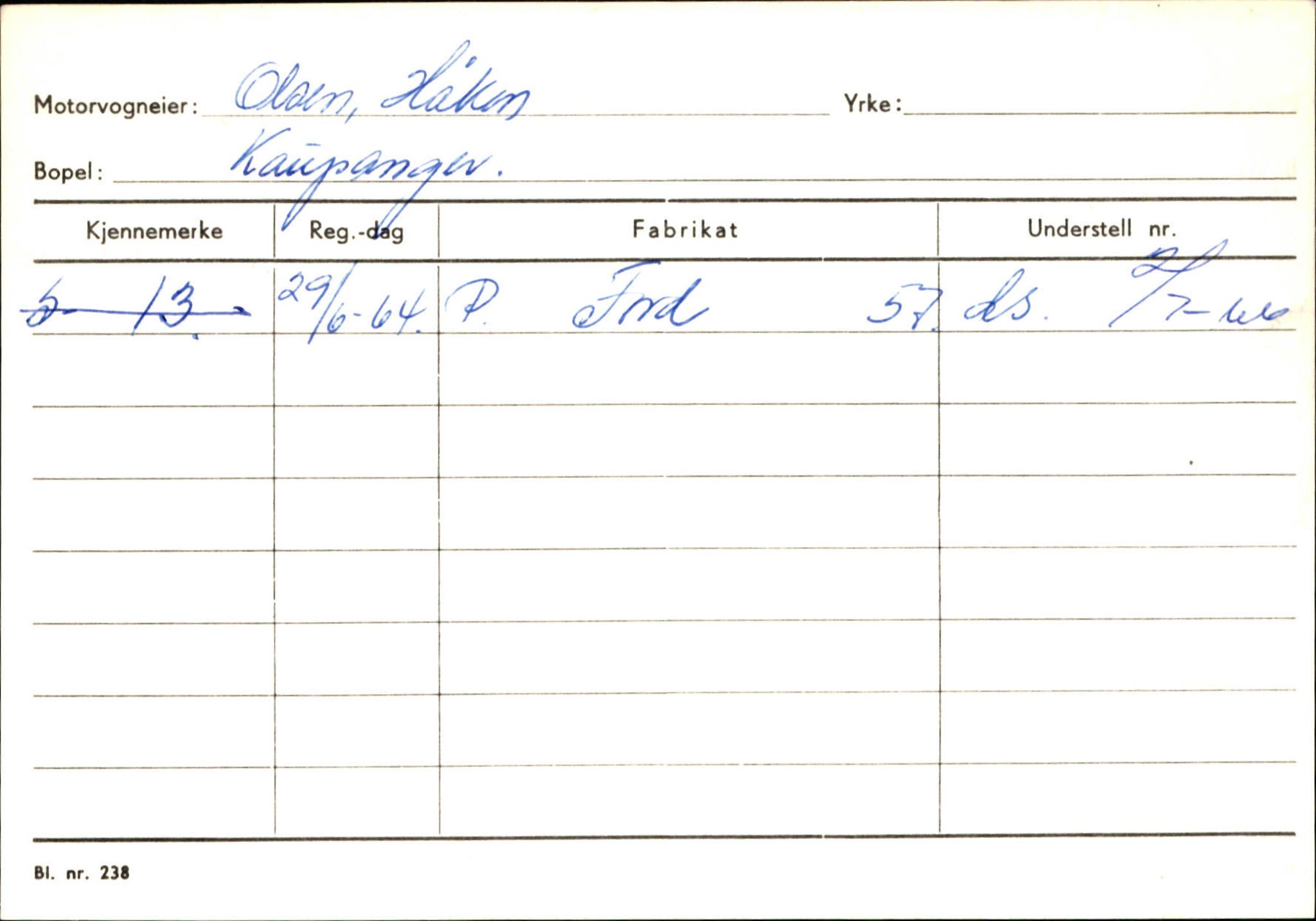 Statens vegvesen, Sogn og Fjordane vegkontor, AV/SAB-A-5301/4/F/L0124: Eigarregister Sogndal A-U, 1945-1975, s. 1915