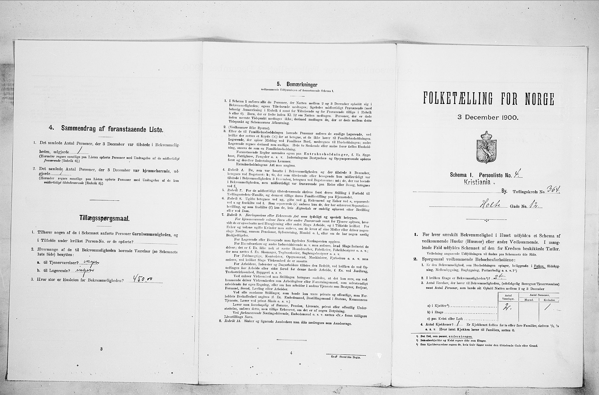SAO, Folketelling 1900 for 0301 Kristiania kjøpstad, 1900, s. 38823