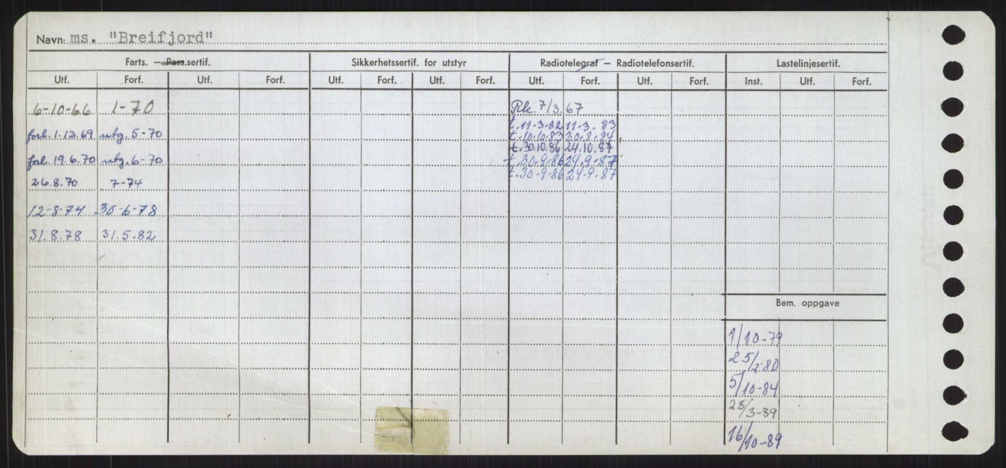 Sjøfartsdirektoratet med forløpere, Skipsmålingen, RA/S-1627/H/Ha/L0001/0002: Fartøy, A-Eig / Fartøy Bjør-Eig, s. 258