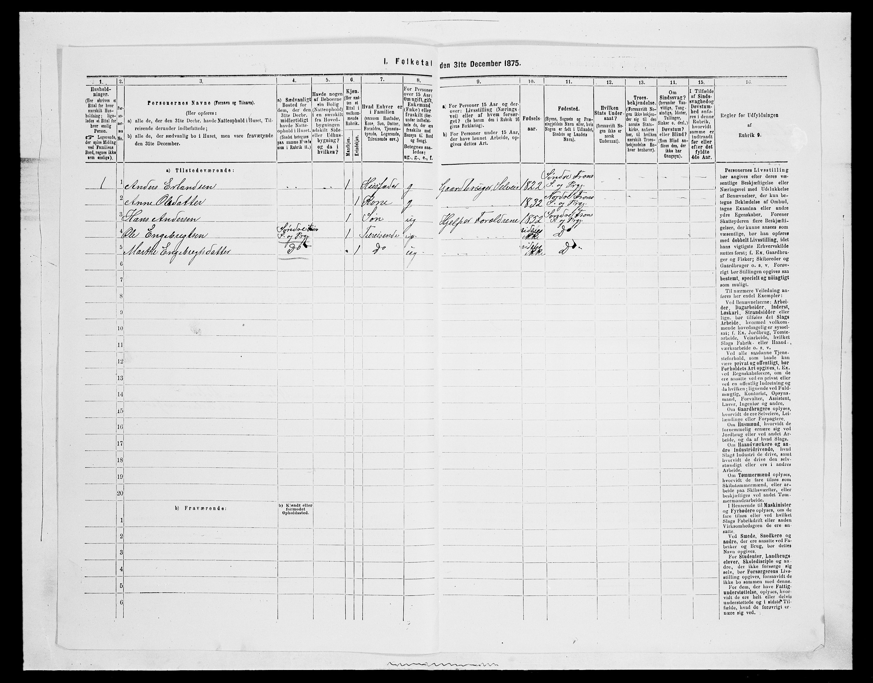 SAH, Folketelling 1875 for 0520P Ringebu prestegjeld, 1875, s. 395