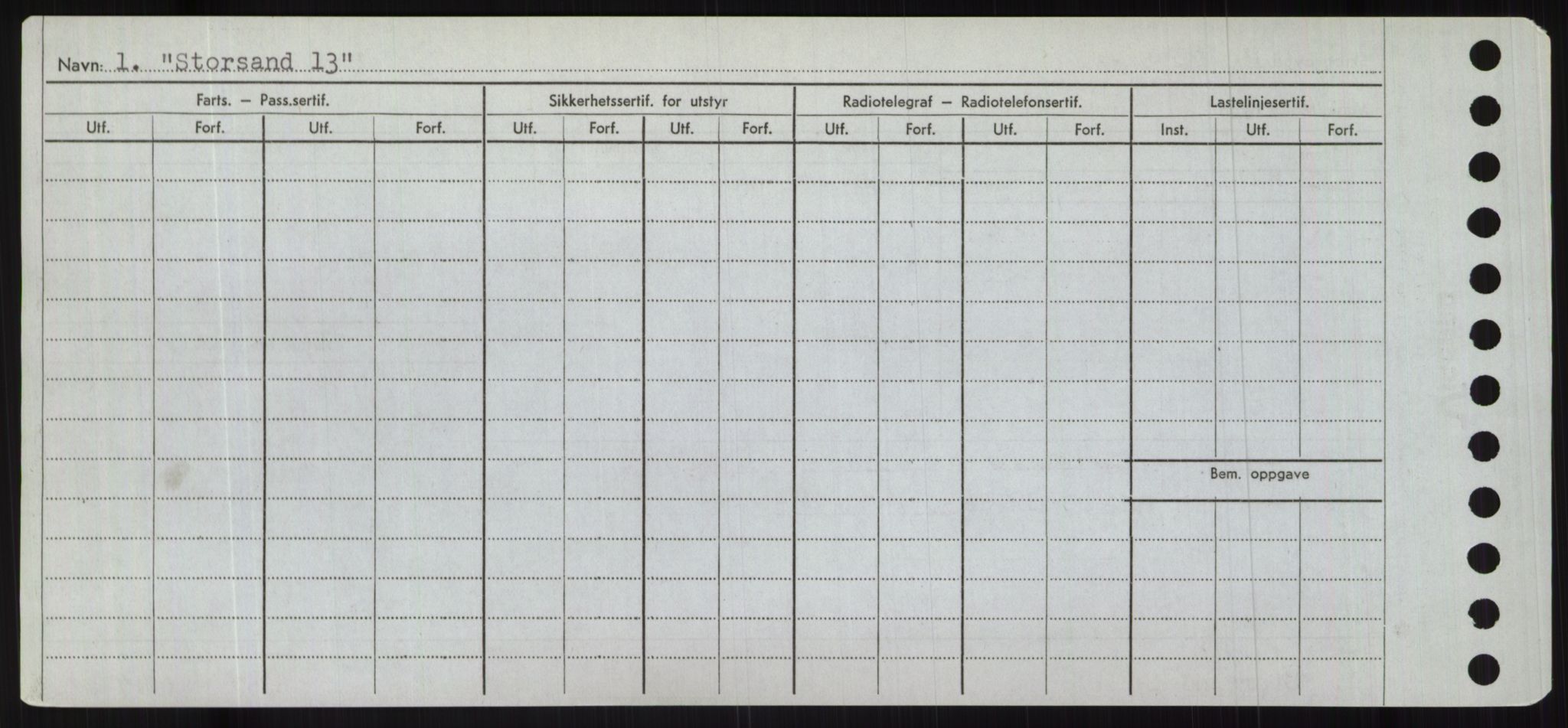 Sjøfartsdirektoratet med forløpere, Skipsmålingen, RA/S-1627/H/Hc/L0001: Lektere, A-Y, s. 402