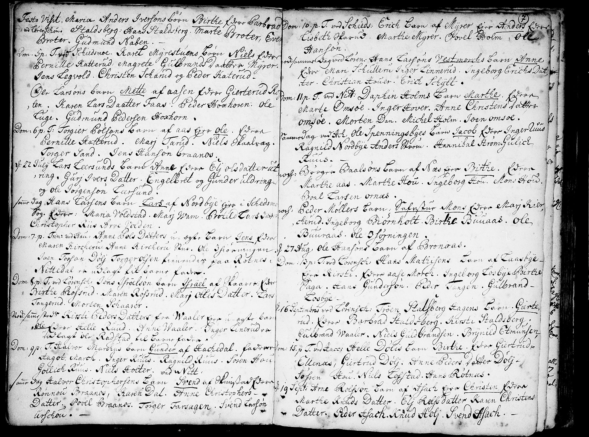 Skedsmo prestekontor Kirkebøker, AV/SAO-A-10033a/F/Fa/L0002: Ministerialbok nr. I 2, 1715-1727, s. 7