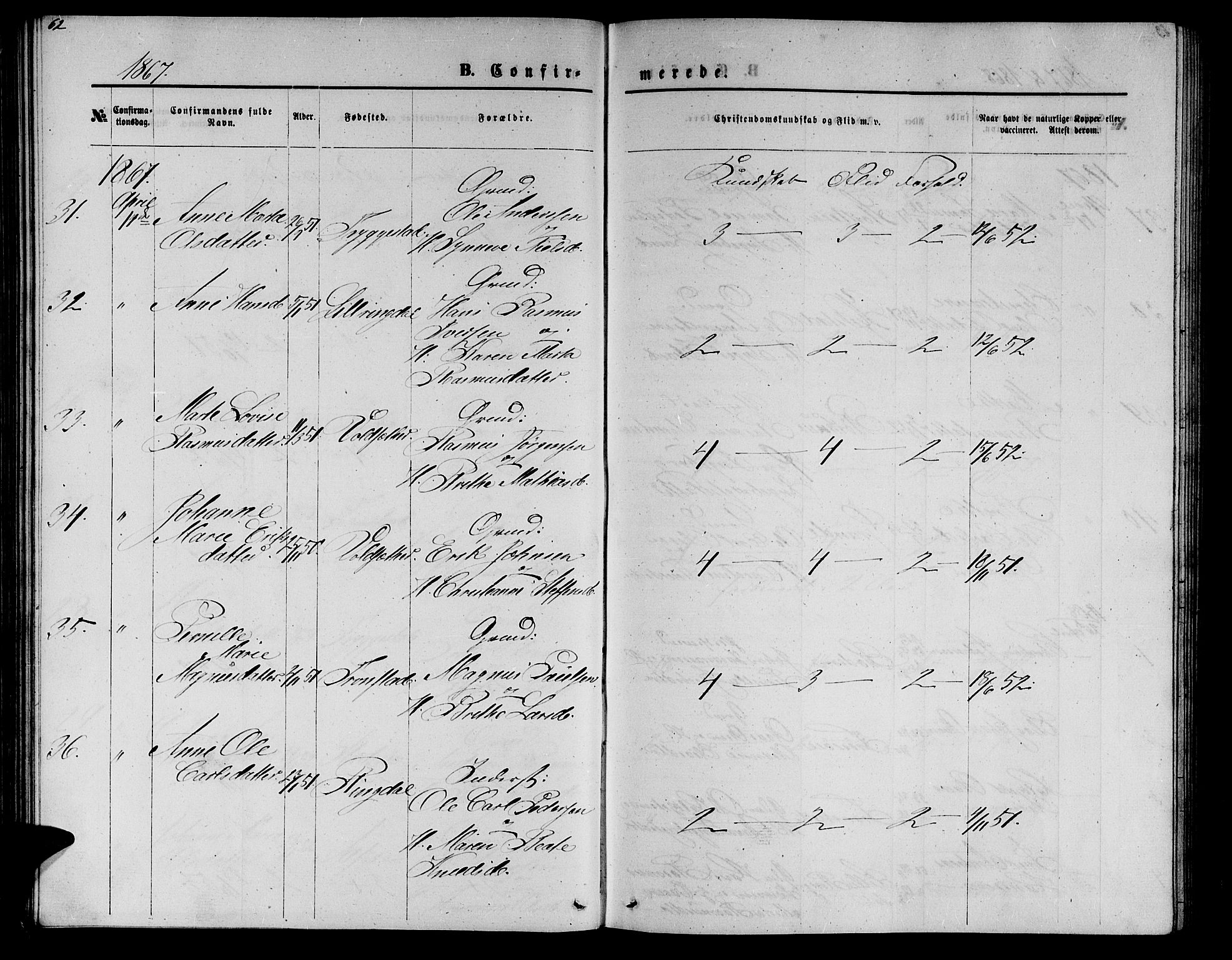 Ministerialprotokoller, klokkerbøker og fødselsregistre - Møre og Romsdal, AV/SAT-A-1454/517/L0229: Klokkerbok nr. 517C02, 1864-1879, s. 62