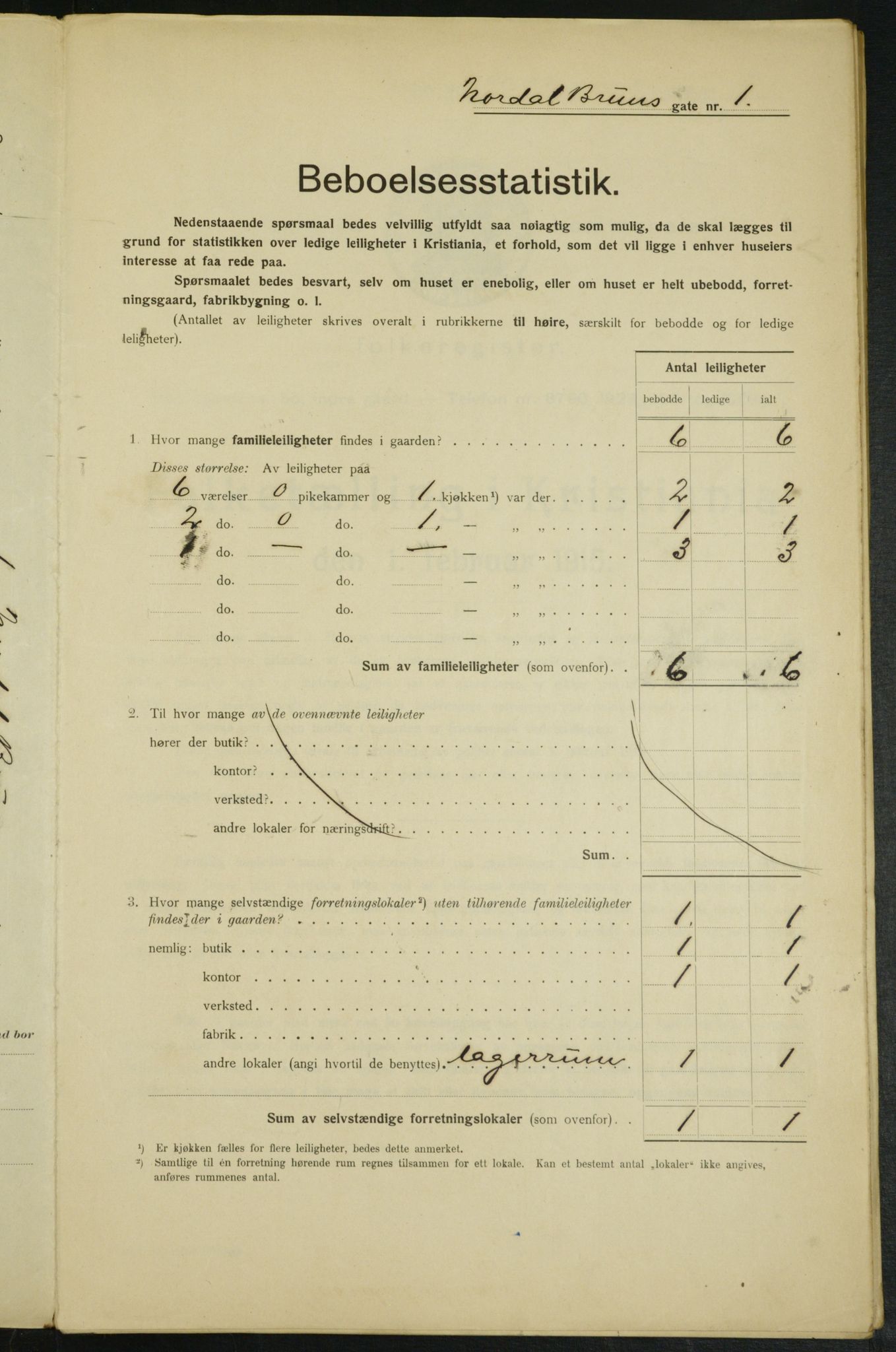 OBA, Kommunal folketelling 1.2.1915 for Kristiania, 1915, s. 71552