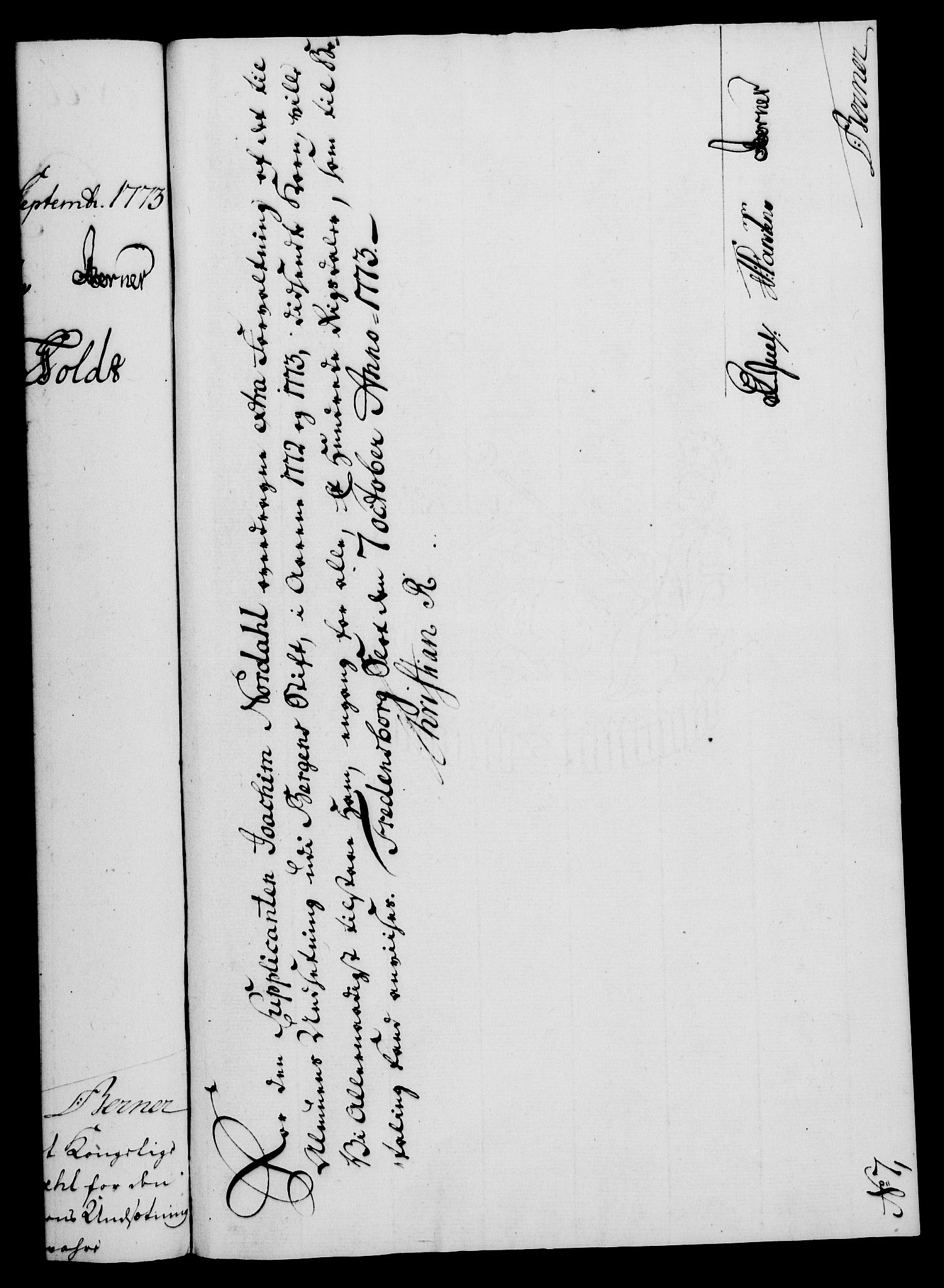 Rentekammeret, Kammerkanselliet, RA/EA-3111/G/Gf/Gfa/L0055: Norsk relasjons- og resolusjonsprotokoll (merket RK 52.55), 1773, s. 252