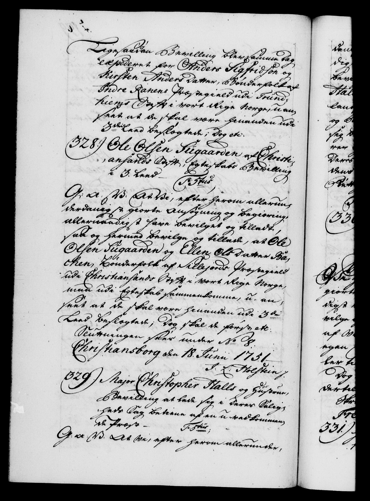 Danske Kanselli 1572-1799, RA/EA-3023/F/Fc/Fca/Fcaa/L0037: Norske registre, 1751-1752, s. 199b