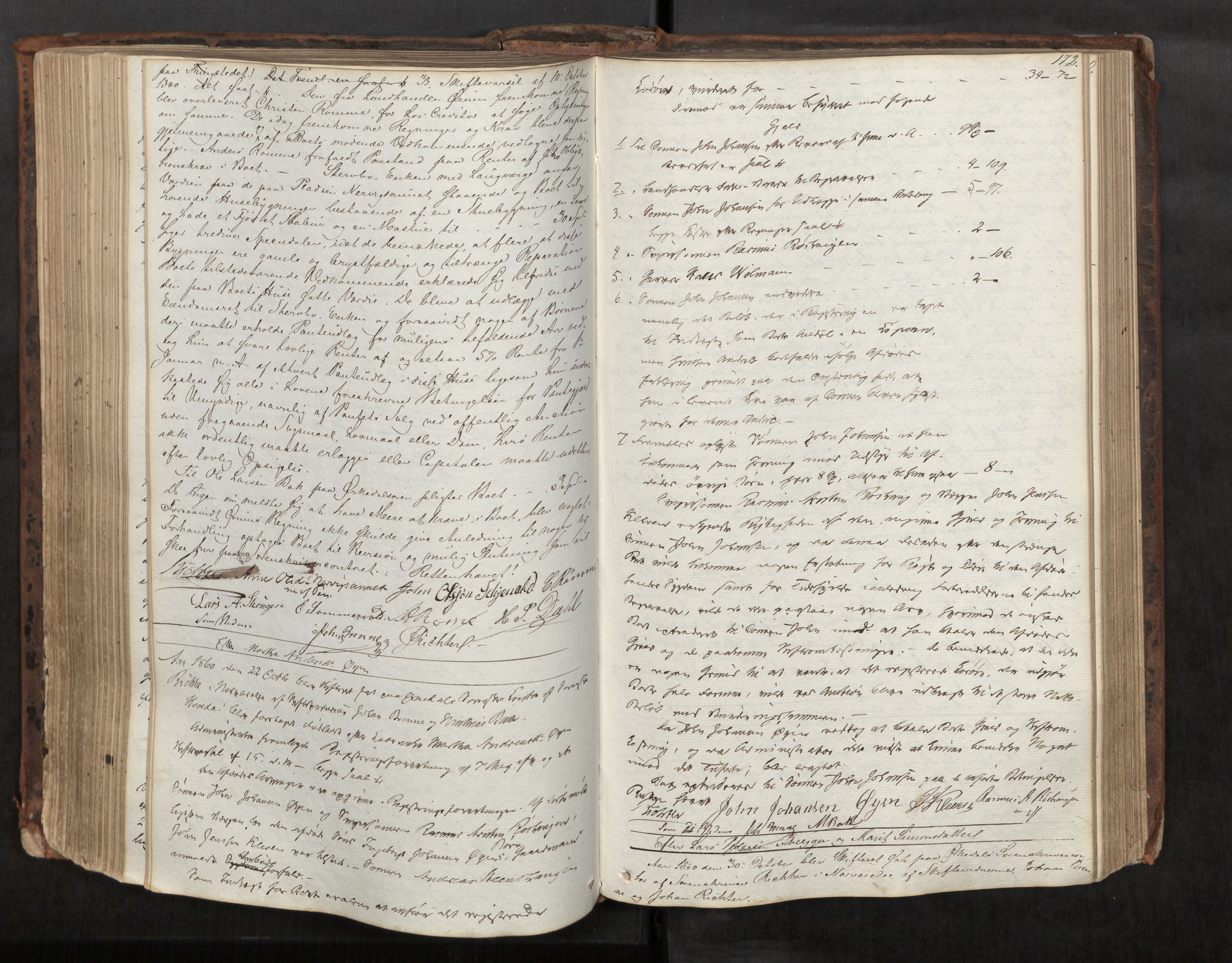 Orkdal sorenskriveri, AV/SAT-A-4169/1/3/3B/L0004: Skiftebehandlingsprotokoll, 1851-1870, s. 172