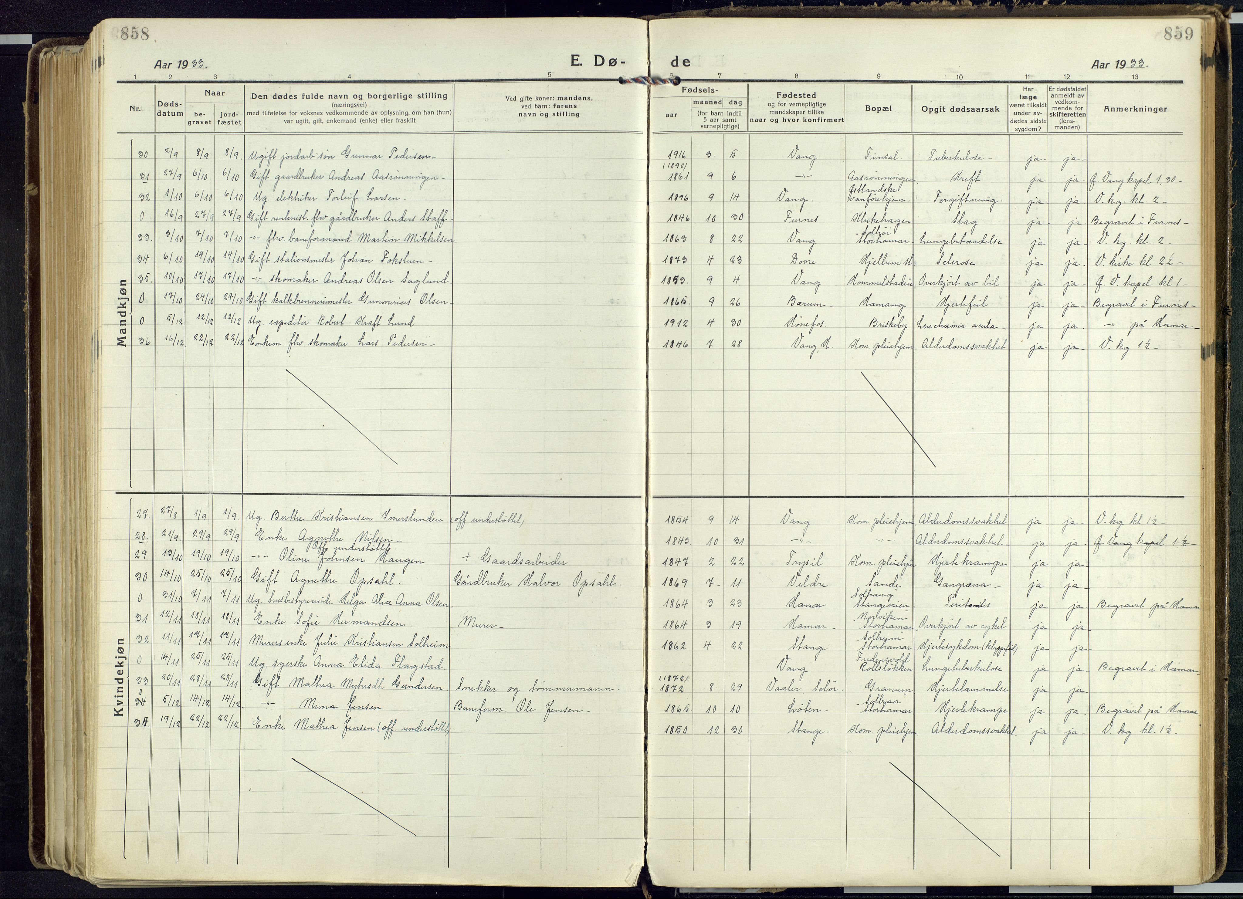 Vang prestekontor, Hedmark, AV/SAH-PREST-008/H/Ha/Haa/L0022: Ministerialbok nr. 22, 1918-1944, s. 858-859