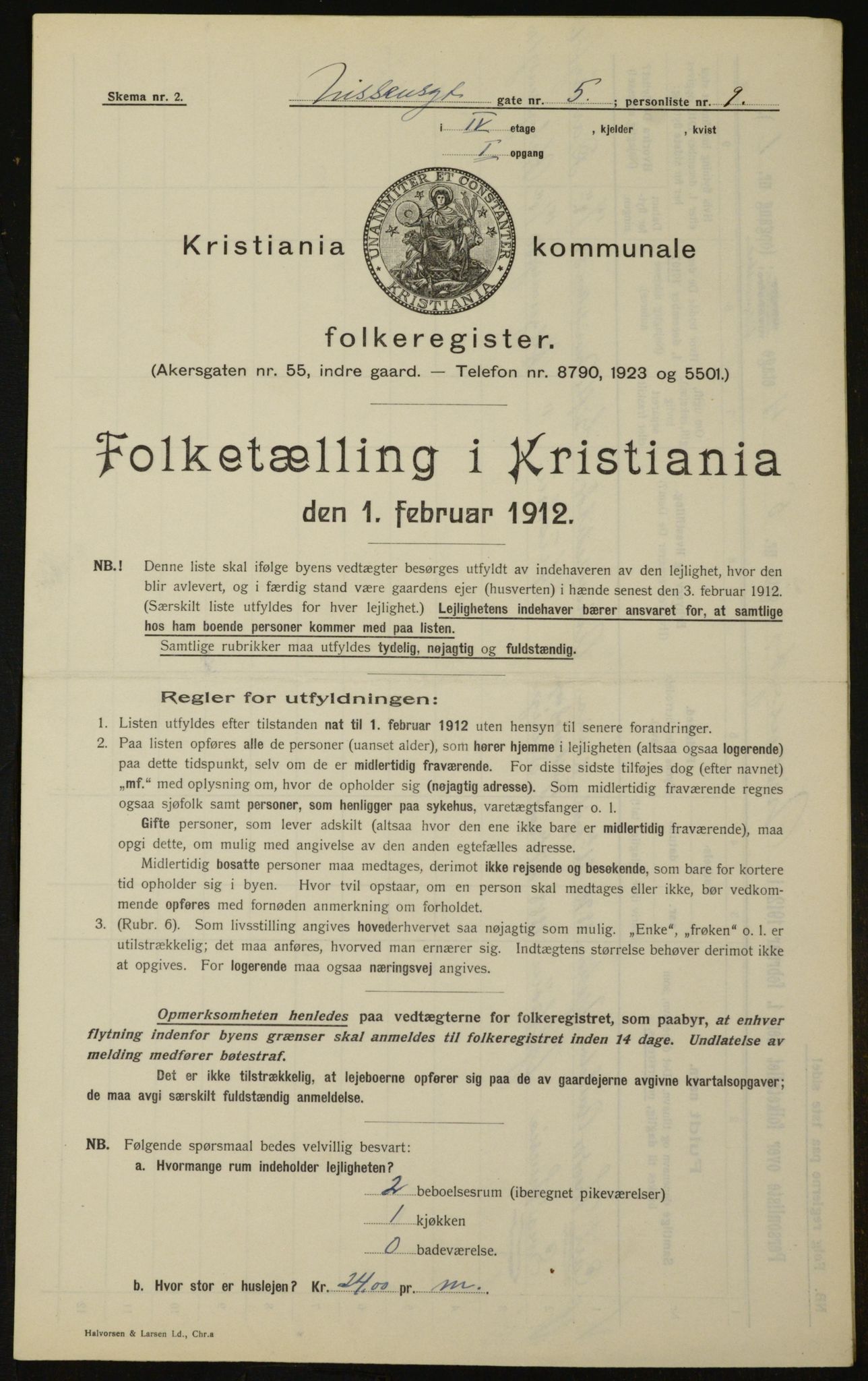 OBA, Kommunal folketelling 1.2.1912 for Kristiania, 1912, s. 71772