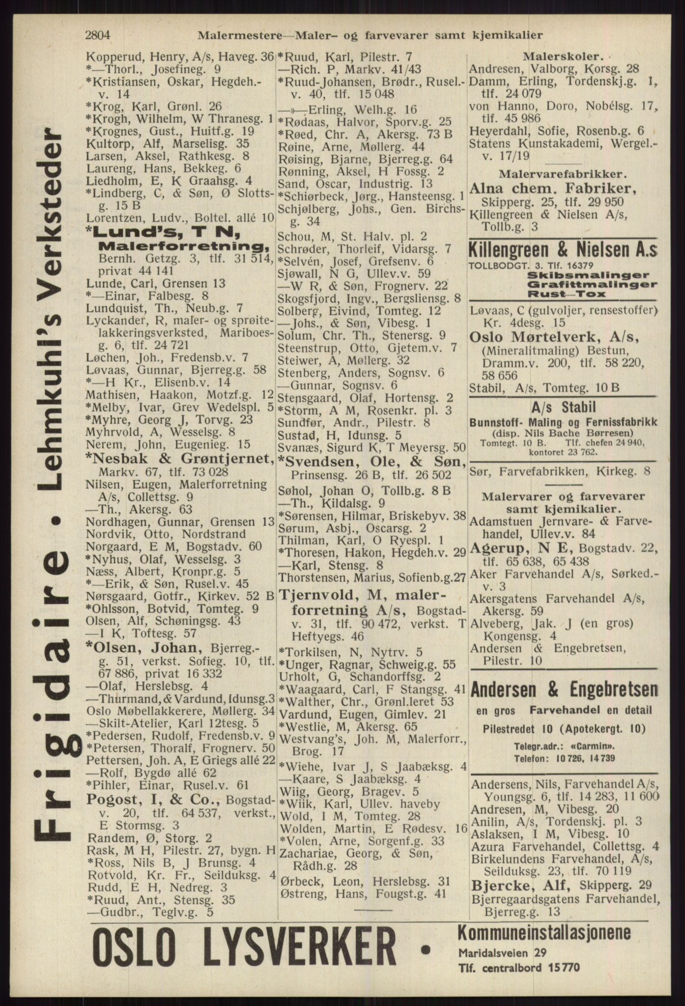 Kristiania/Oslo adressebok, PUBL/-, 1939, s. 2804