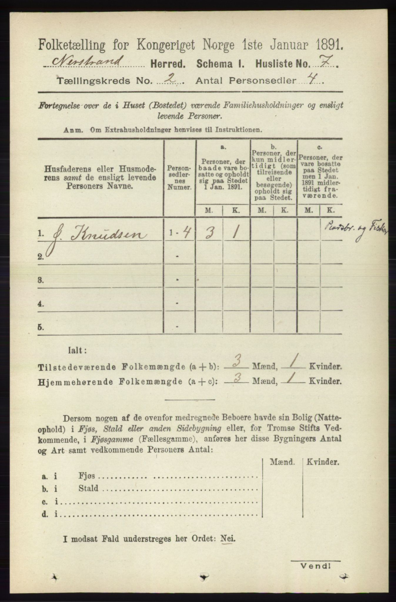 RA, Folketelling 1891 for 1139 Nedstrand herred, 1891, s. 212