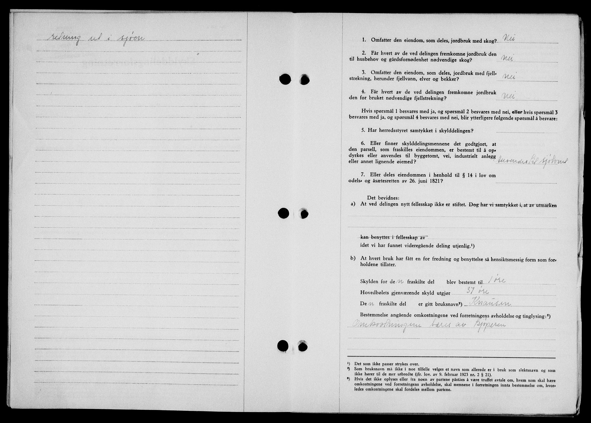 Lofoten sorenskriveri, SAT/A-0017/1/2/2C/L0015a: Pantebok nr. 15a, 1946-1947, Dagboknr: 306/1947