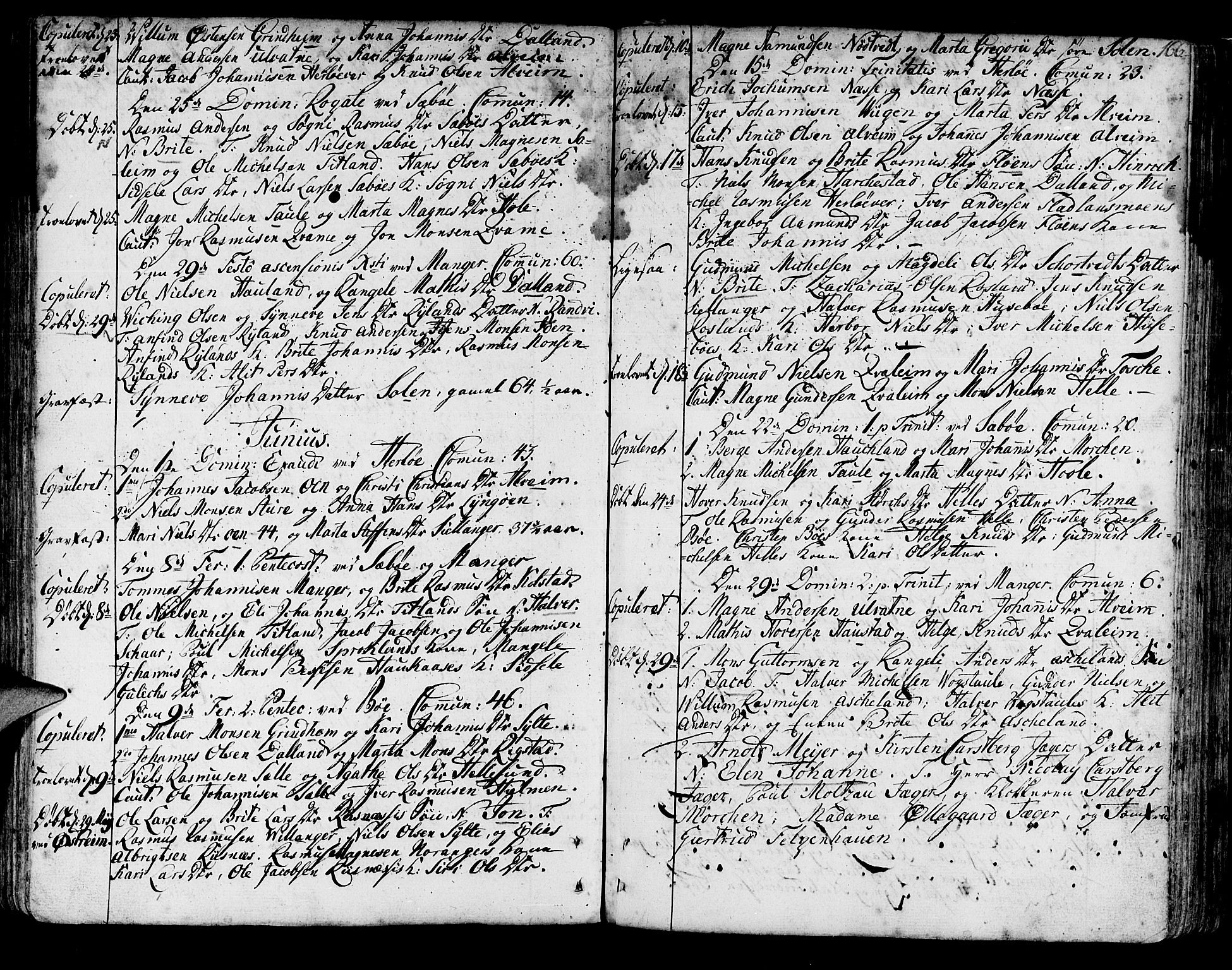 Manger sokneprestembete, AV/SAB-A-76801/H/Haa: Ministerialbok nr. A 1, 1759-1791, s. 166