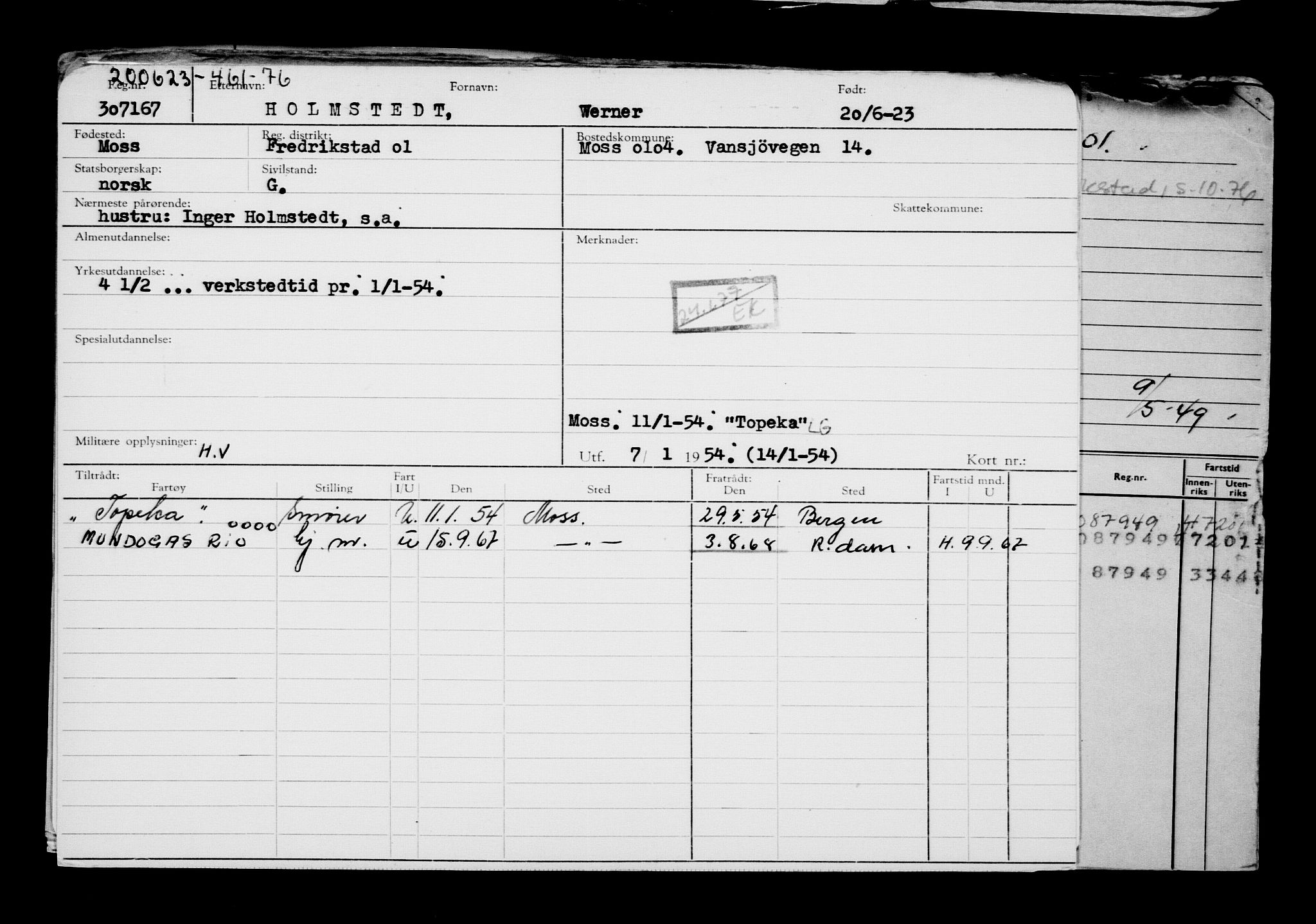 Direktoratet for sjømenn, AV/RA-S-3545/G/Gb/L0220: Hovedkort, 1923, s. 242