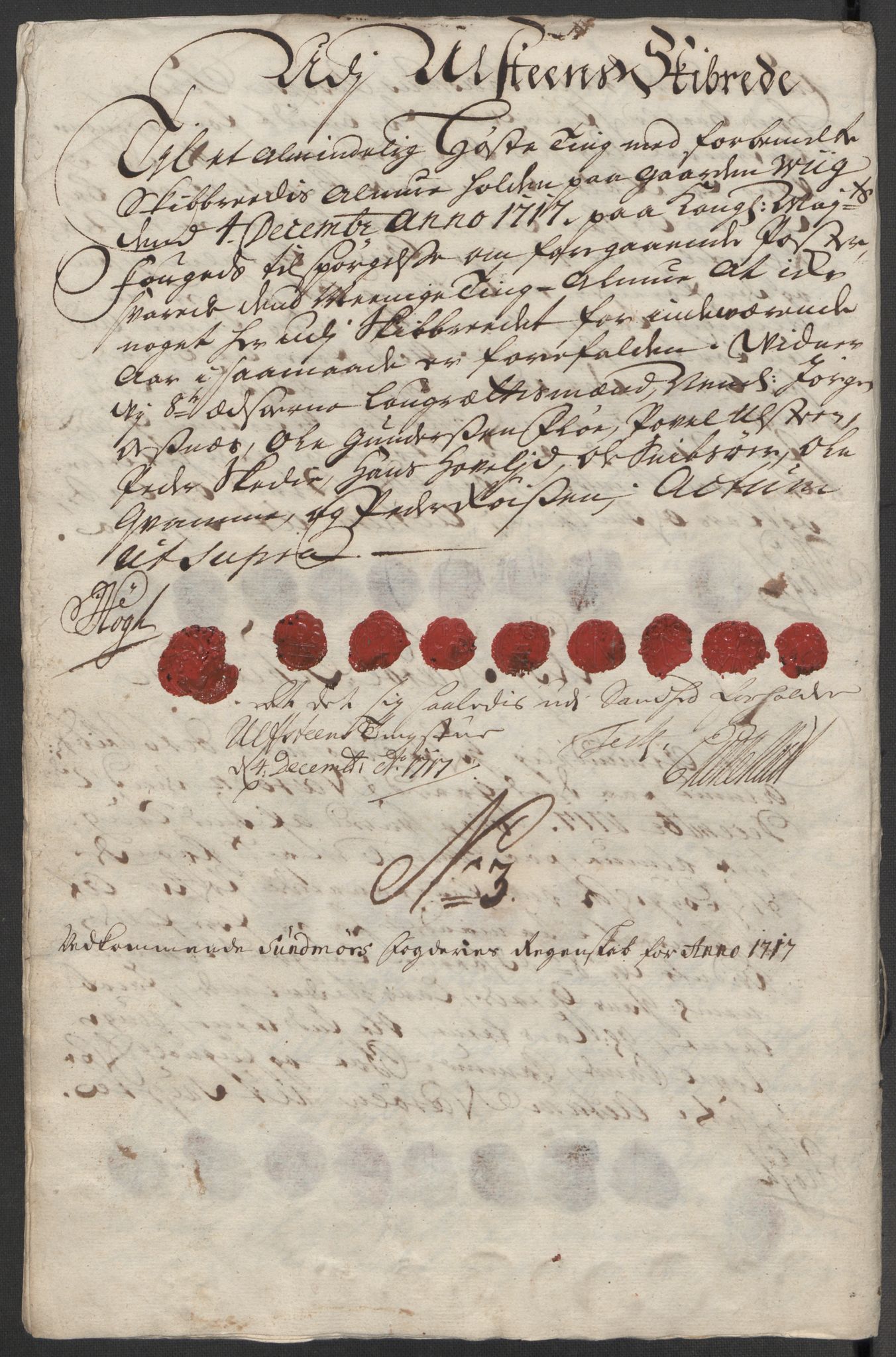 Rentekammeret inntil 1814, Reviderte regnskaper, Fogderegnskap, AV/RA-EA-4092/R54/L3569: Fogderegnskap Sunnmøre, 1717, s. 65