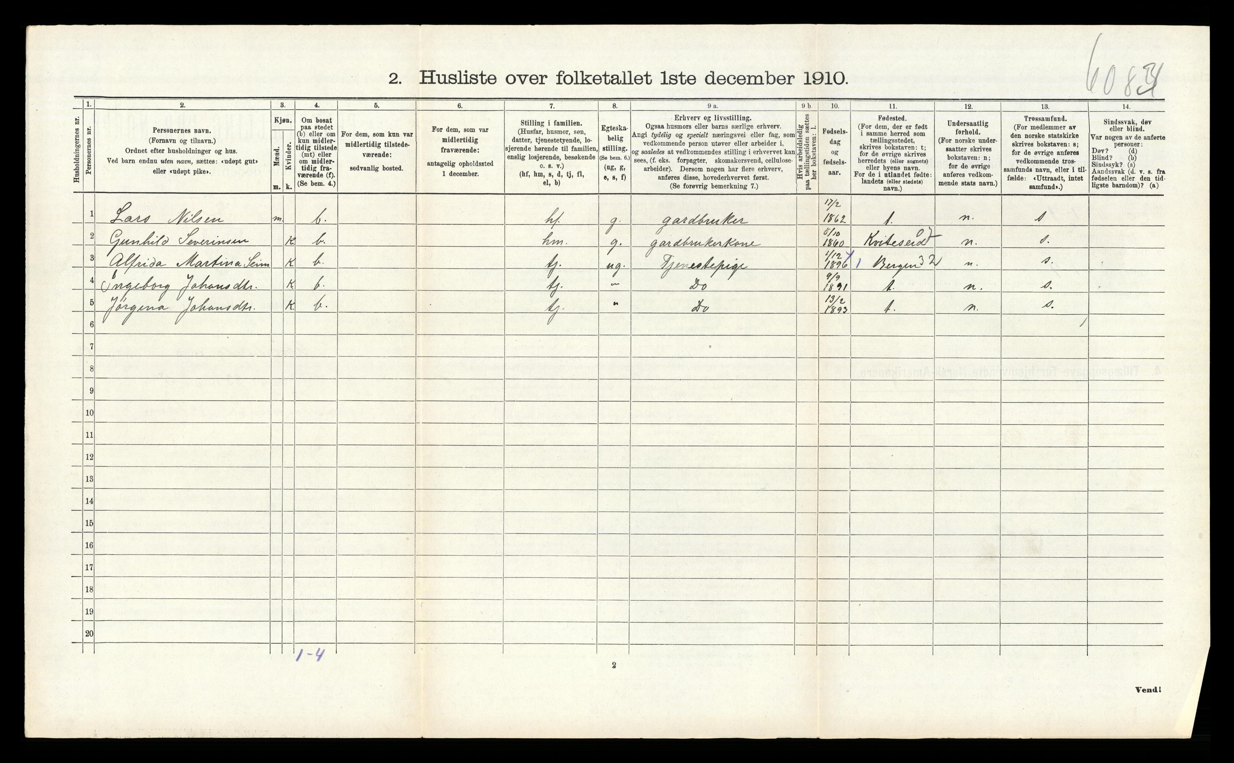 RA, Folketelling 1910 for 1257 Alversund herred, 1910, s. 971