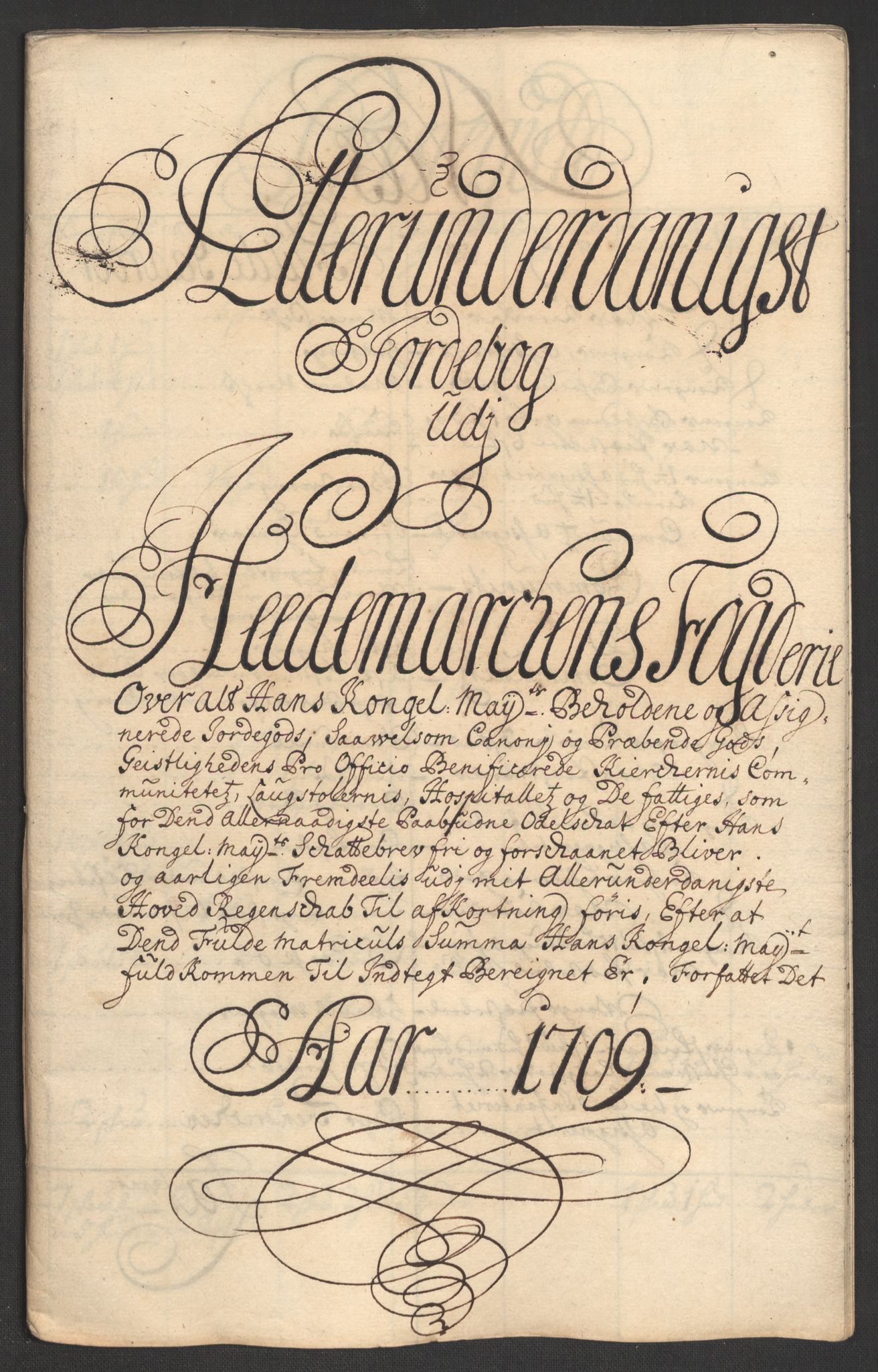 Rentekammeret inntil 1814, Reviderte regnskaper, Fogderegnskap, RA/EA-4092/R16/L1045: Fogderegnskap Hedmark, 1709, s. 239