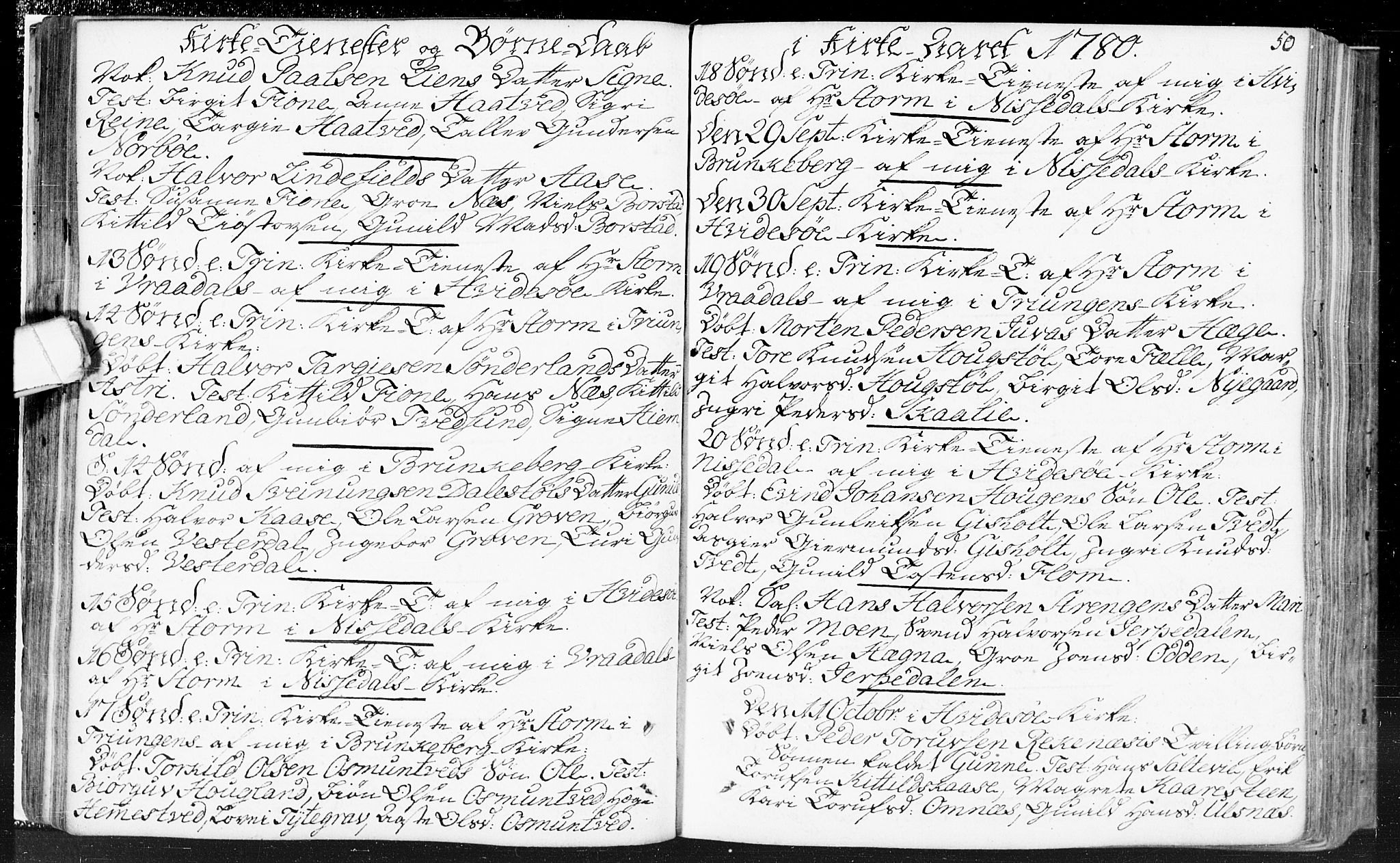 Kviteseid kirkebøker, SAKO/A-276/F/Fa/L0002: Ministerialbok nr. I 2, 1773-1786, s. 50