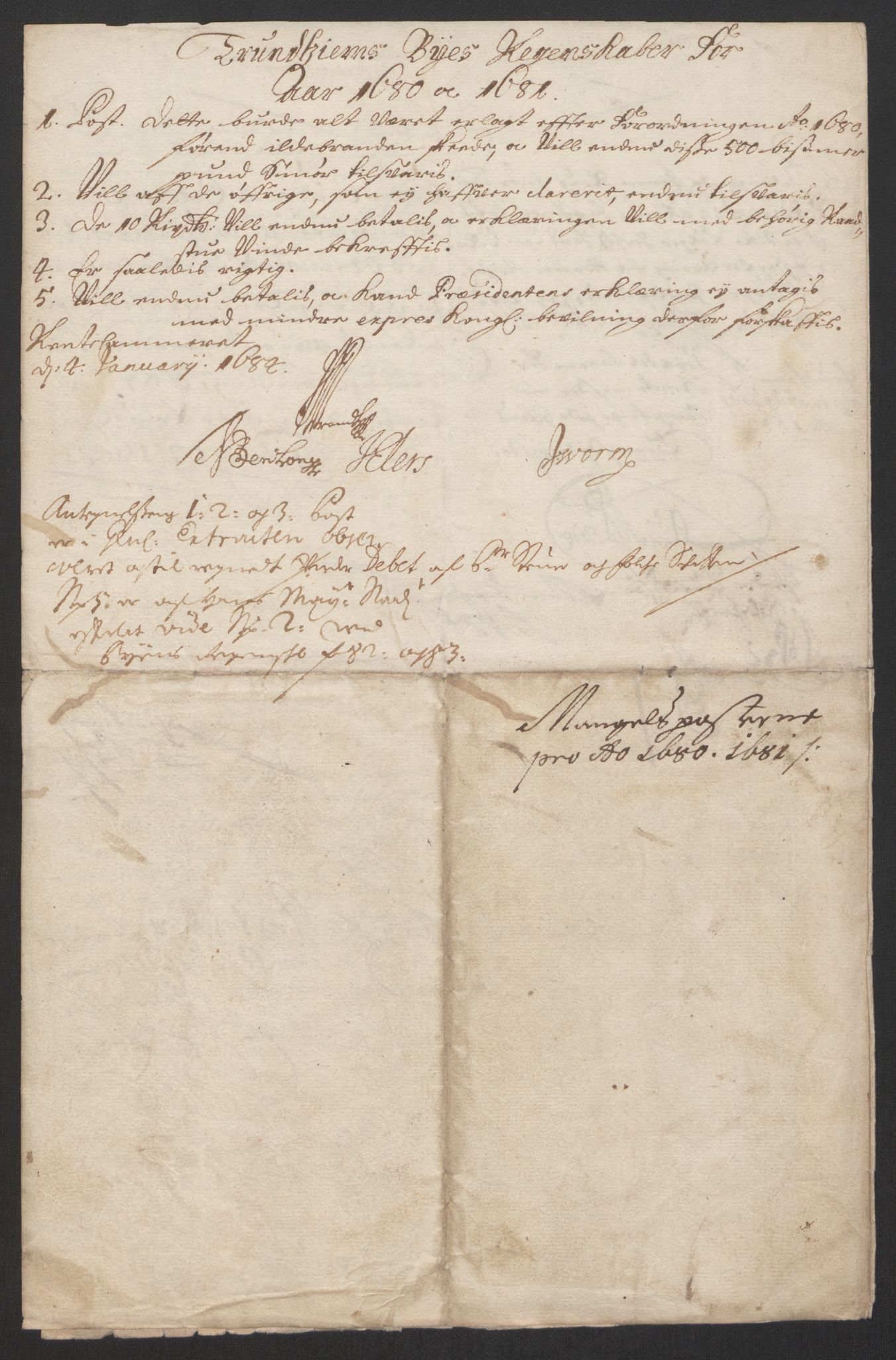 Rentekammeret inntil 1814, Reviderte regnskaper, Byregnskaper, RA/EA-4066/R/Rs/L0504: [S1] Kontribusjonsregnskap, 1631-1684, s. 340