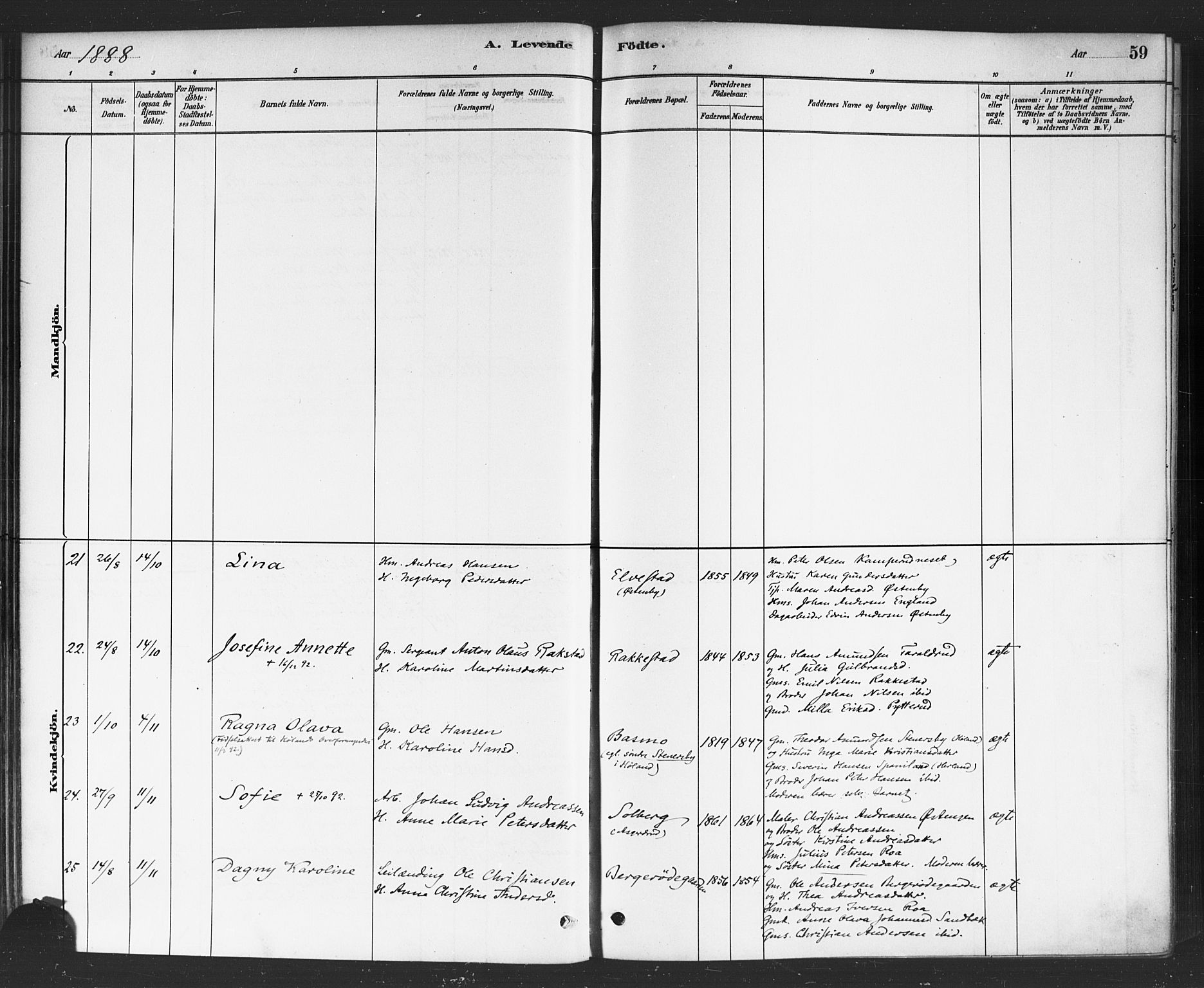 Rødenes prestekontor Kirkebøker, AV/SAO-A-2005/F/Fa/L0009: Ministerialbok nr. I 9, 1880-1889, s. 59