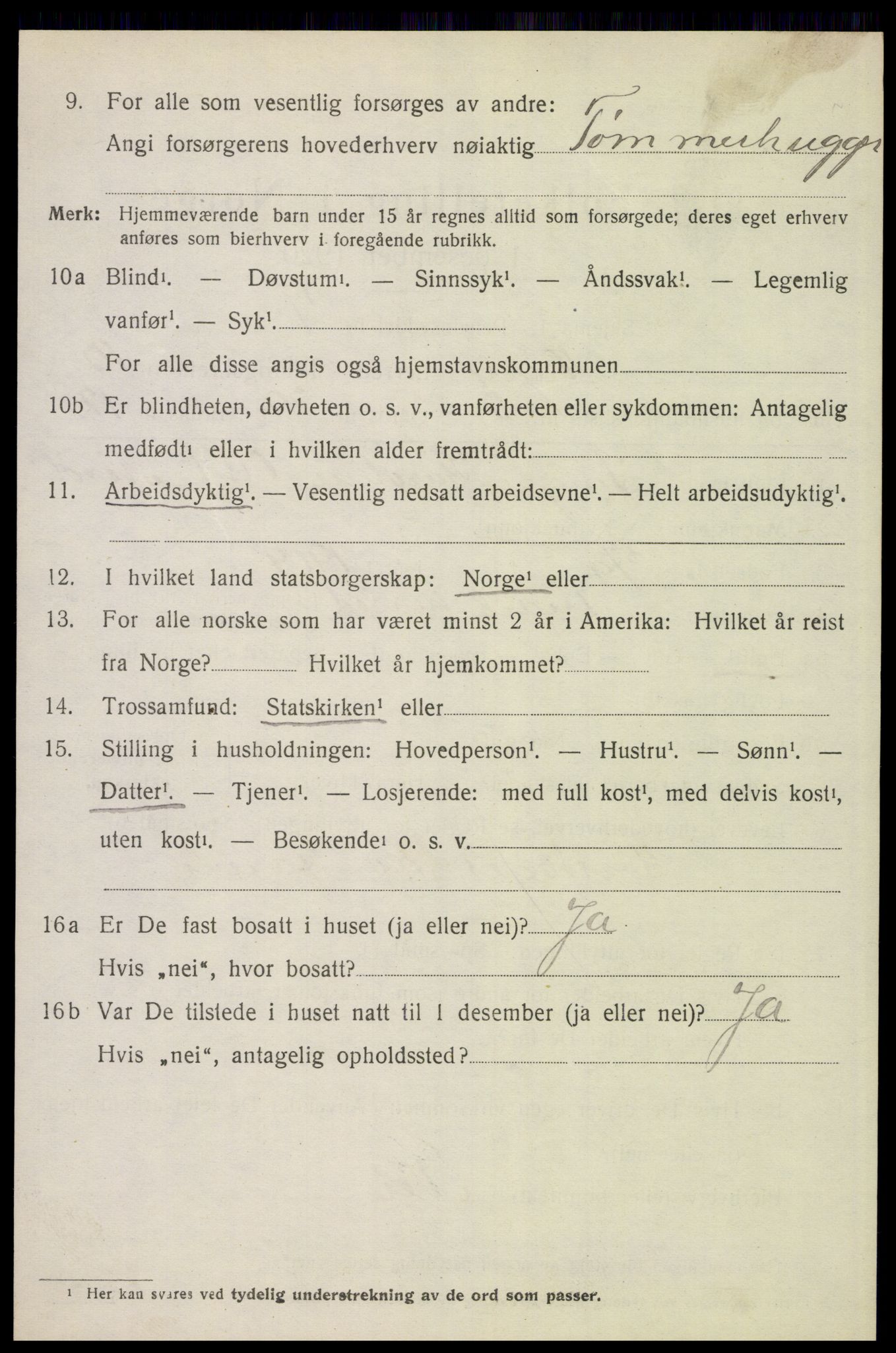 SAH, Folketelling 1920 for 0428 Trysil herred, 1920, s. 7138