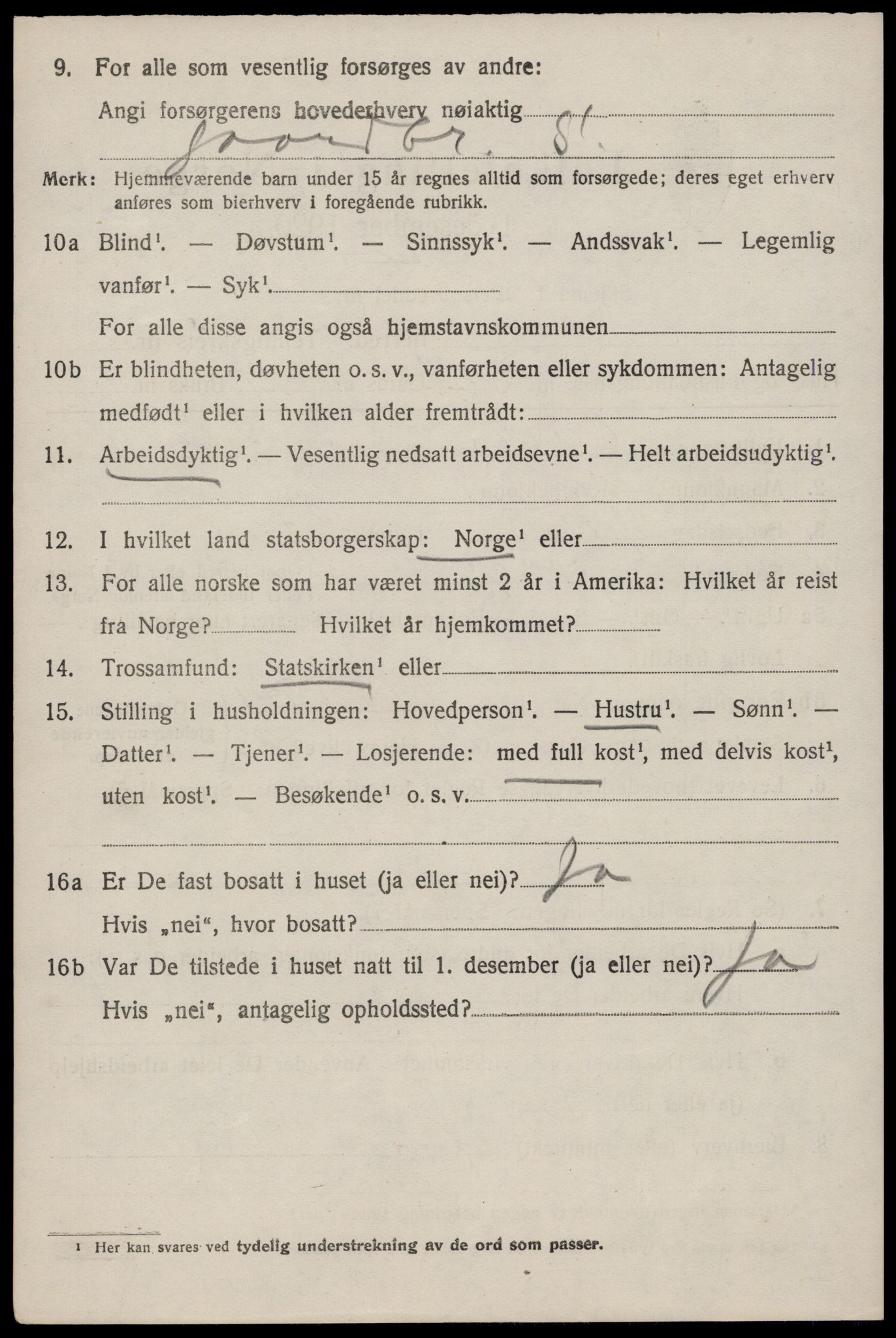 SAST, Folketelling 1920 for 1153 Skåre herred, 1920, s. 3467