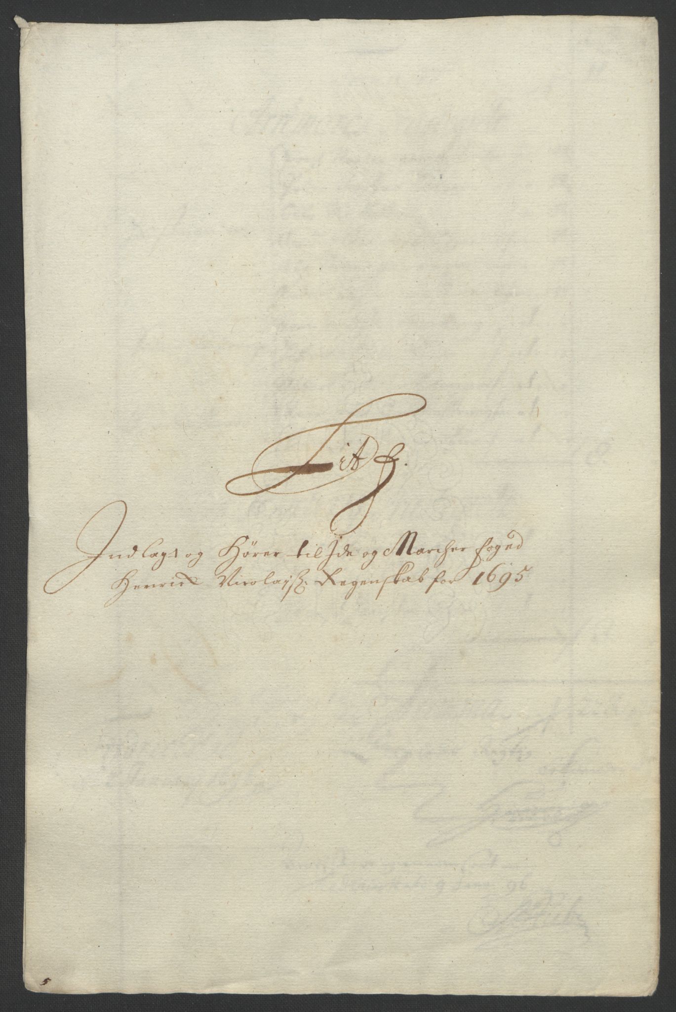 Rentekammeret inntil 1814, Reviderte regnskaper, Fogderegnskap, AV/RA-EA-4092/R01/L0012: Fogderegnskap Idd og Marker, 1694-1695, s. 231