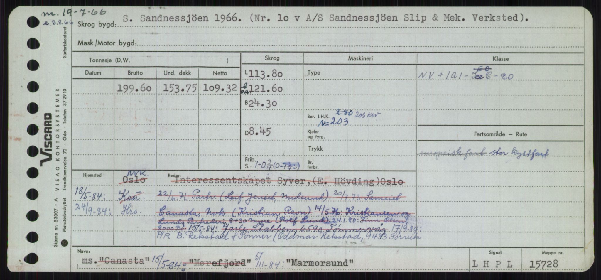 Sjøfartsdirektoratet med forløpere, Skipsmålingen, AV/RA-S-1627/H/Ha/L0003/0002: Fartøy, Hilm-Mar / Fartøy, Kom-Mar, s. 941