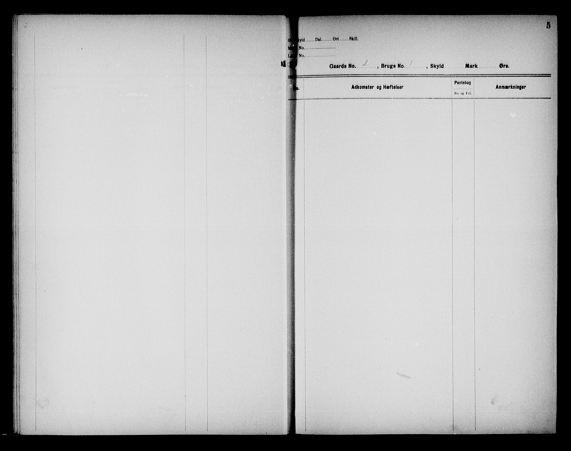 Holt sorenskriveri, SAK/1221-0002/G/Ga/L0024a: Panteregister nr. 24a, 1930-1961, s. 5