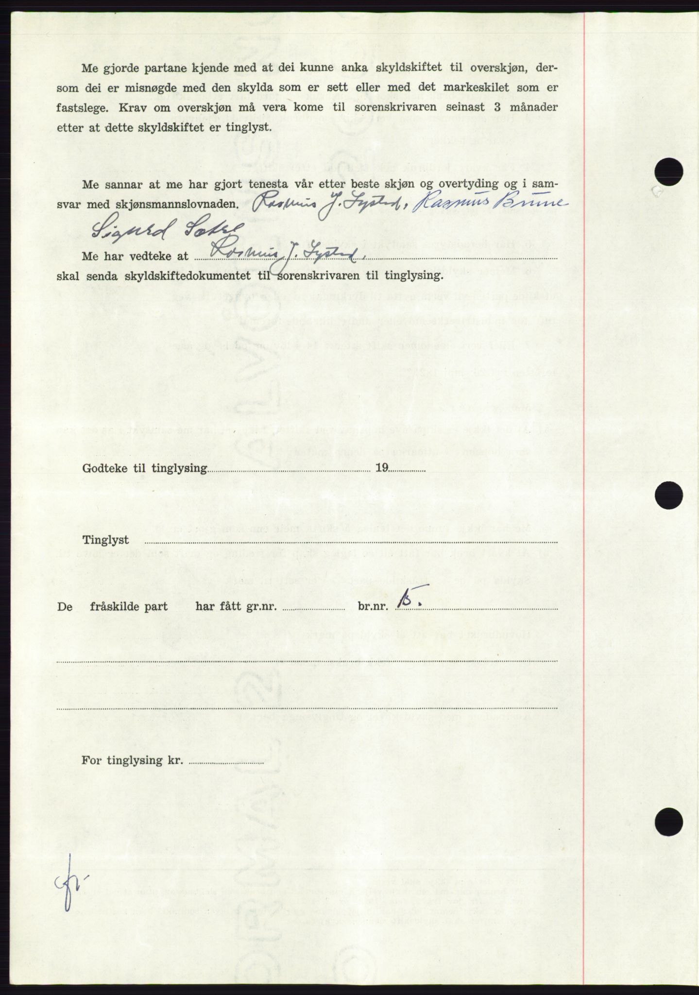 Søre Sunnmøre sorenskriveri, AV/SAT-A-4122/1/2/2C/L0113: Pantebok nr. 39A, 1959-1959, Dagboknr: 2514/1959