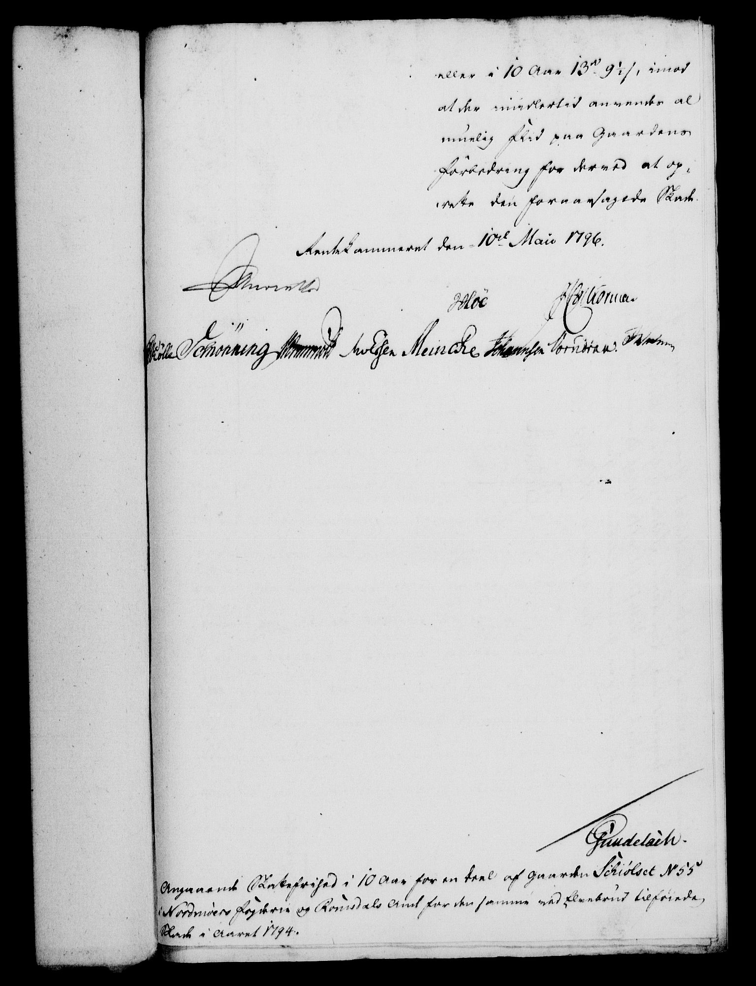 Rentekammeret, Kammerkanselliet, RA/EA-3111/G/Gf/Gfa/L0078: Norsk relasjons- og resolusjonsprotokoll (merket RK 52.78), 1796, s. 194