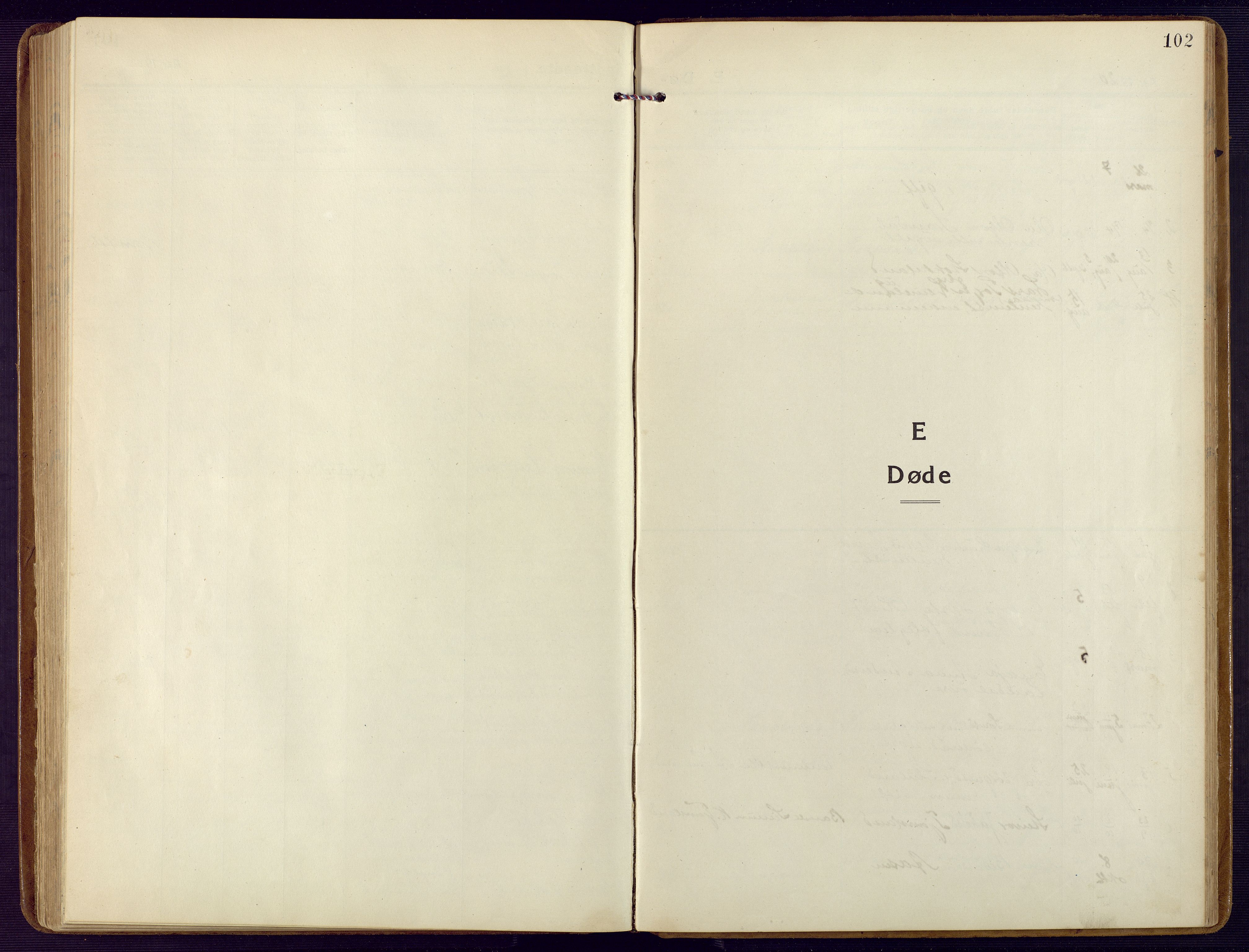 Holum sokneprestkontor, AV/SAK-1111-0022/F/Fb/Fbb/L0005: Klokkerbok nr. B 5, 1920-1945, s. 102