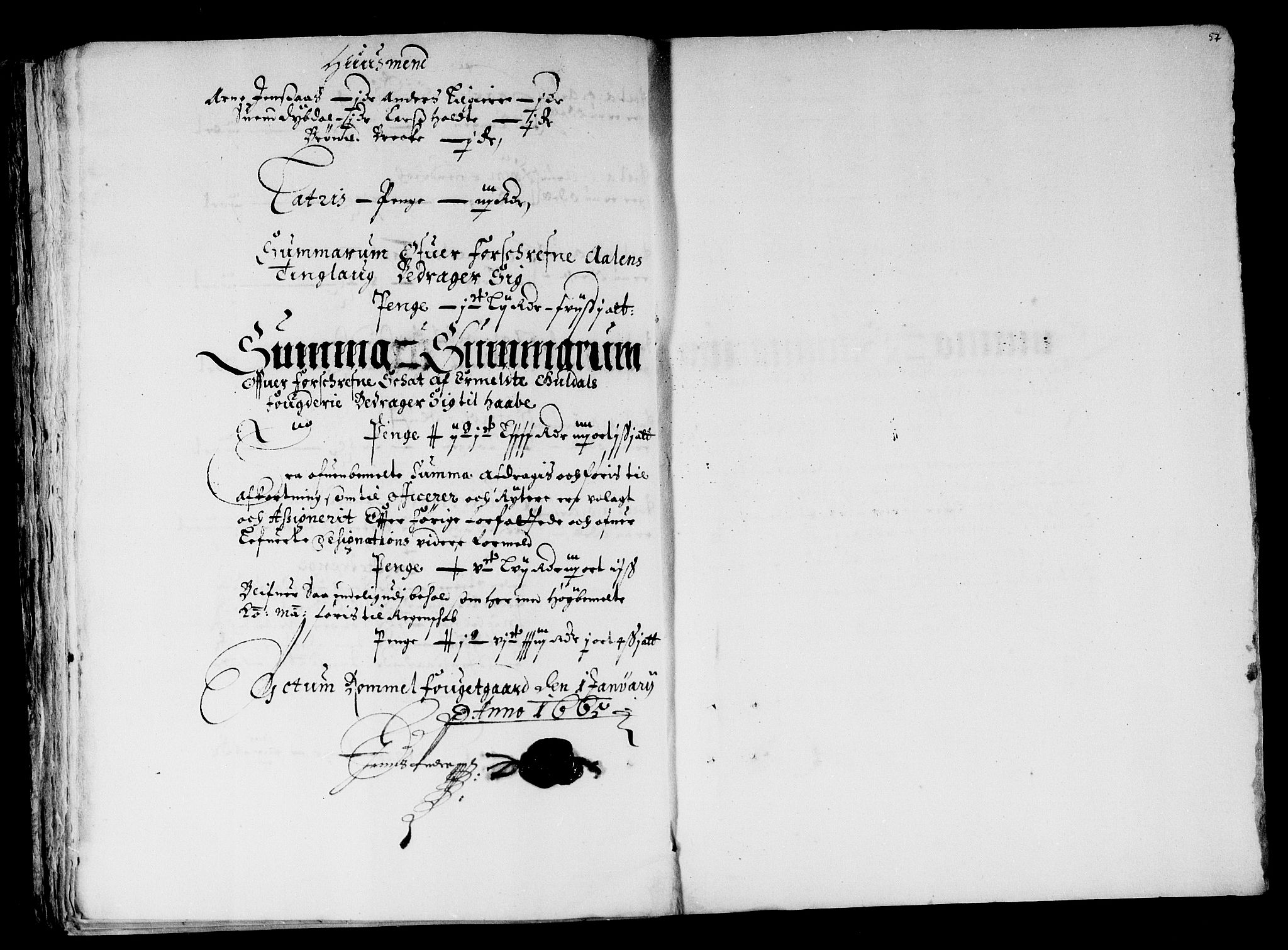 Rentekammeret inntil 1814, Reviderte regnskaper, Stiftamtstueregnskaper, Trondheim stiftamt og Nordland amt, RA/EA-6044/R/Rd/L0009: Trondheim stiftamt, 1664