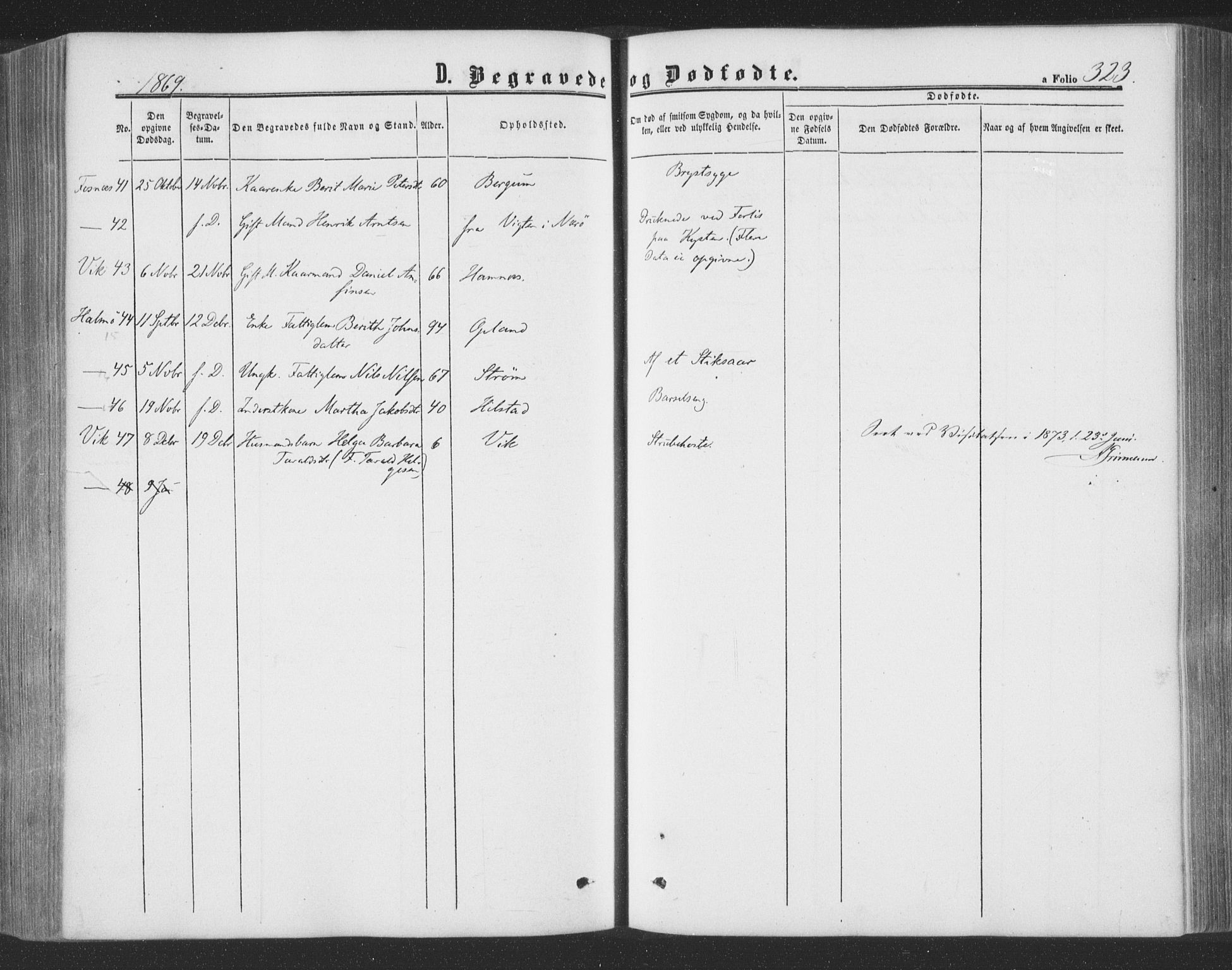 Ministerialprotokoller, klokkerbøker og fødselsregistre - Nord-Trøndelag, SAT/A-1458/773/L0615: Ministerialbok nr. 773A06, 1857-1870, s. 323