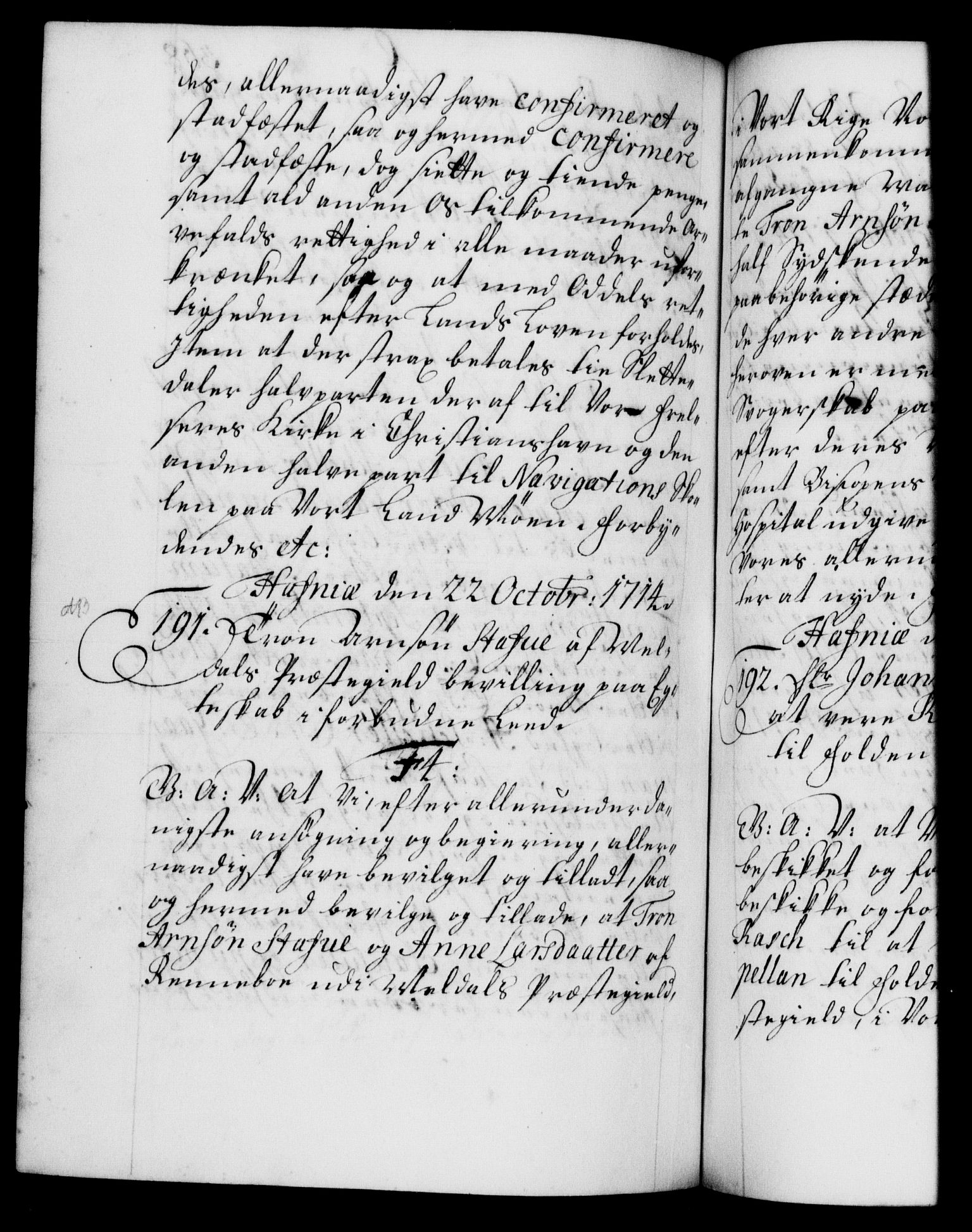 Danske Kanselli 1572-1799, RA/EA-3023/F/Fc/Fca/Fcaa/L0021: Norske registre, 1712-1715, s. 368b
