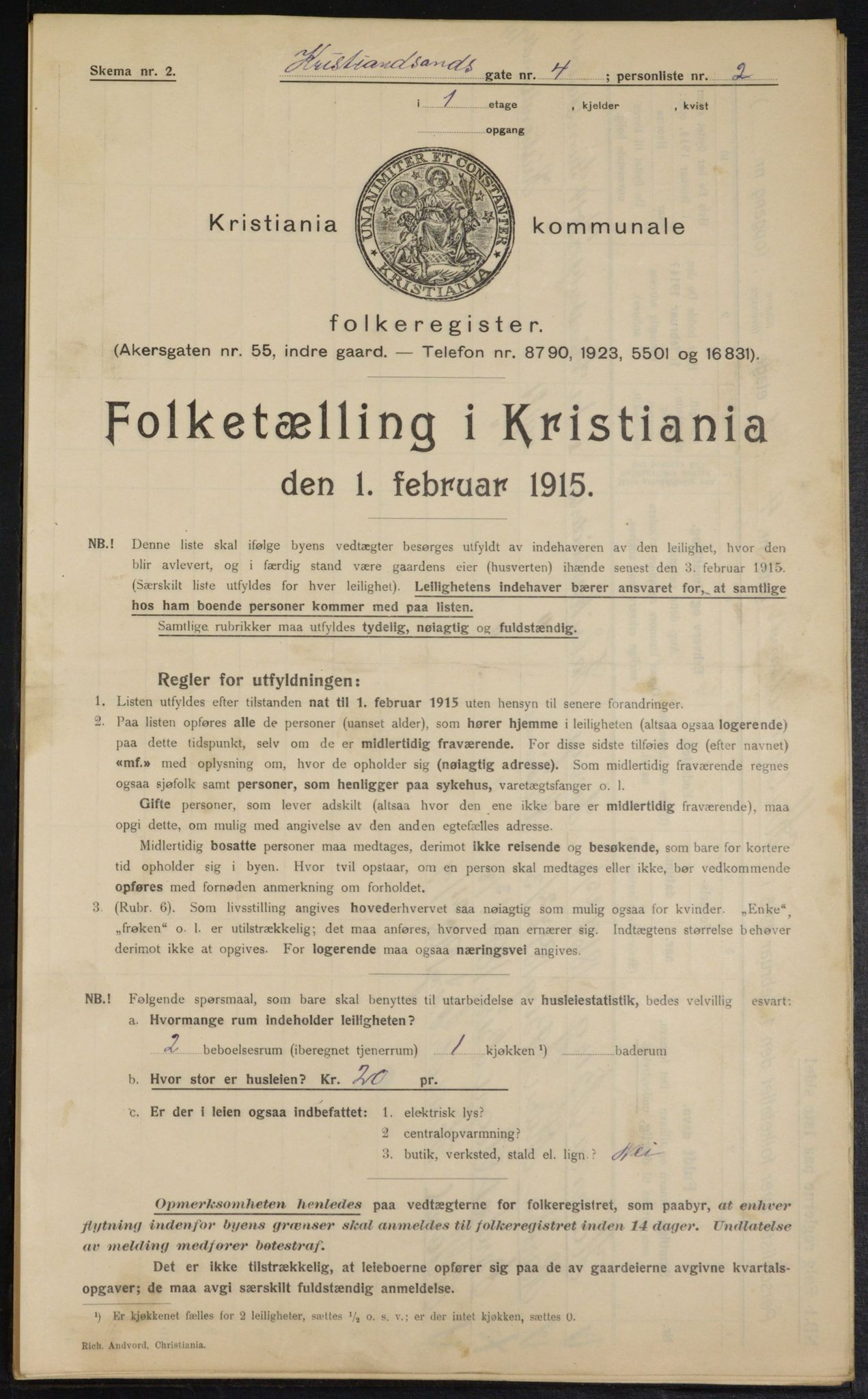 OBA, Kommunal folketelling 1.2.1915 for Kristiania, 1915, s. 53771