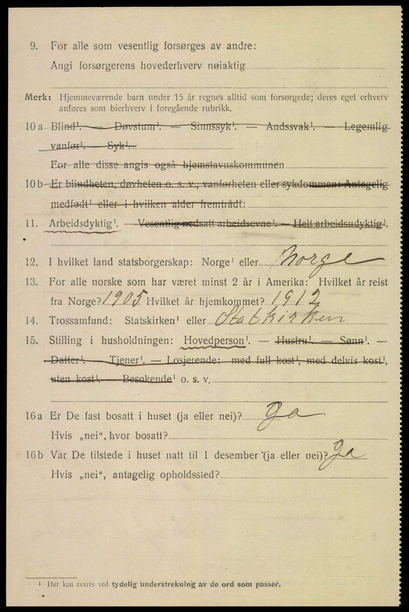 SAK, Folketelling 1920 for 1004 Flekkefjord kjøpstad, 1920, s. 5465