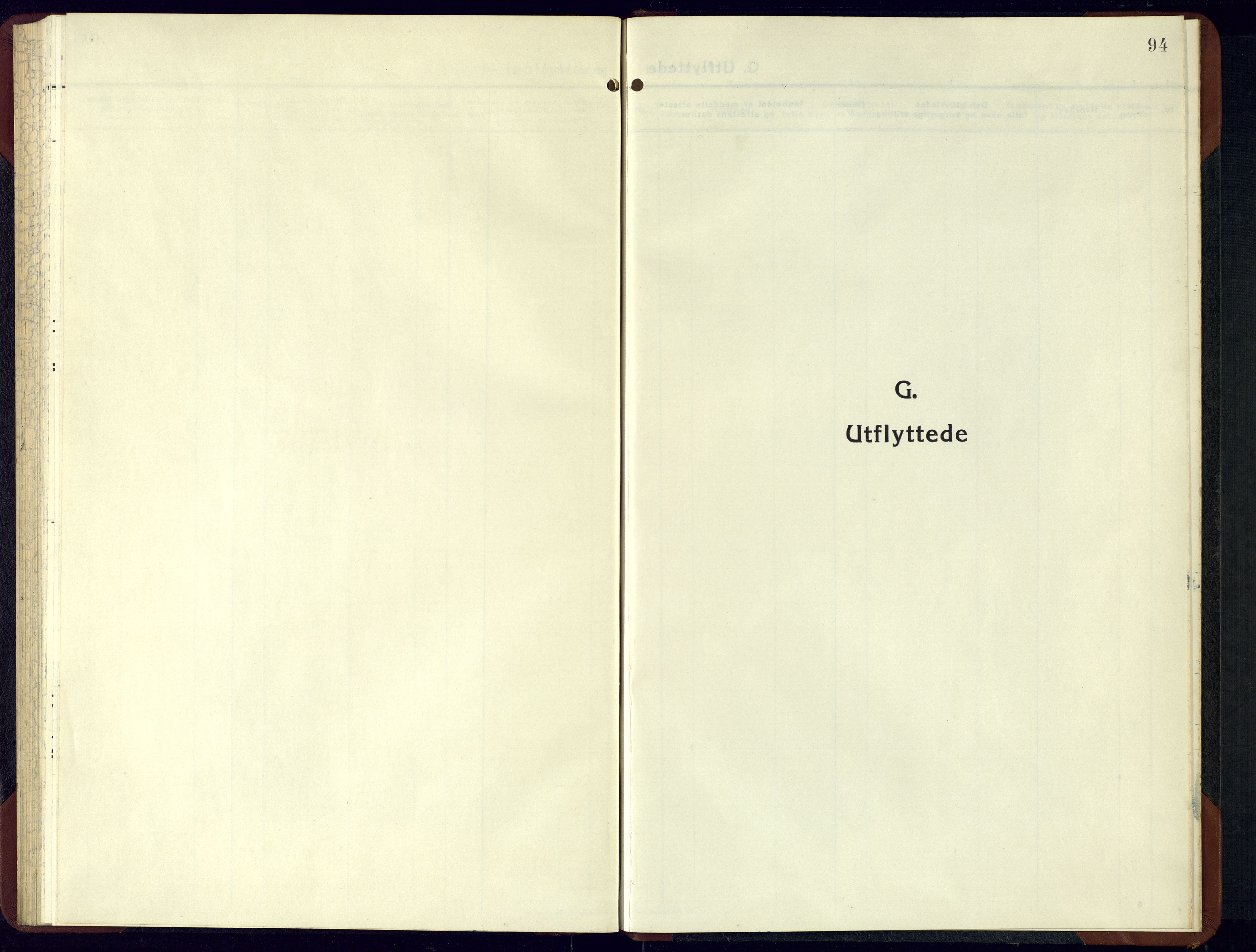 Nord-Audnedal sokneprestkontor, AV/SAK-1111-0032/F/Fb/Fba/L0007: Klokkerbok nr. B-7, 1944-1961, s. 94