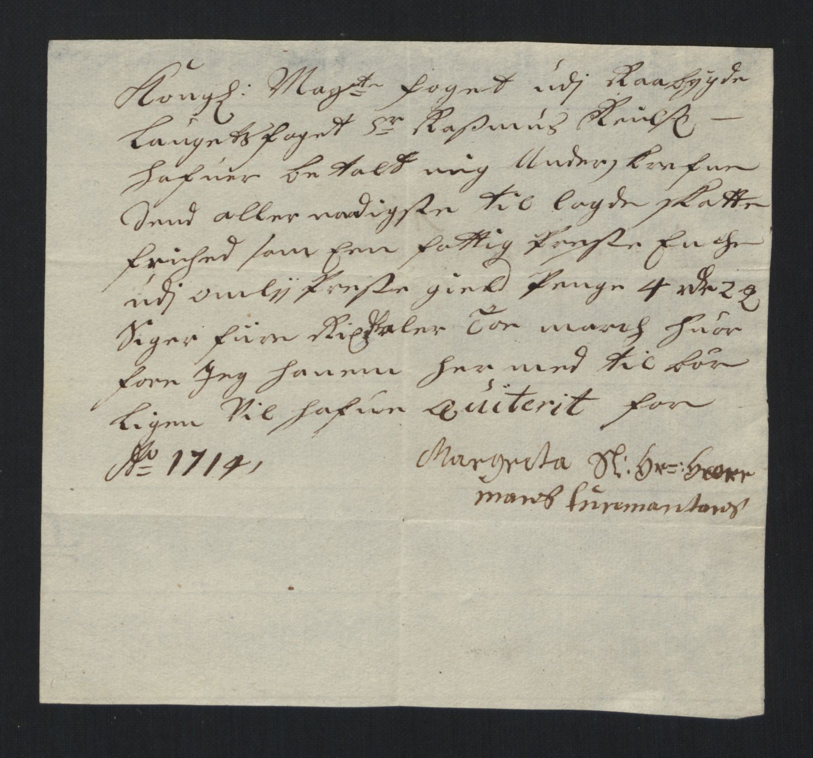 Rentekammeret inntil 1814, Reviderte regnskaper, Fogderegnskap, AV/RA-EA-4092/R40/L2451: Fogderegnskap Råbyggelag, 1714-1715, s. 96