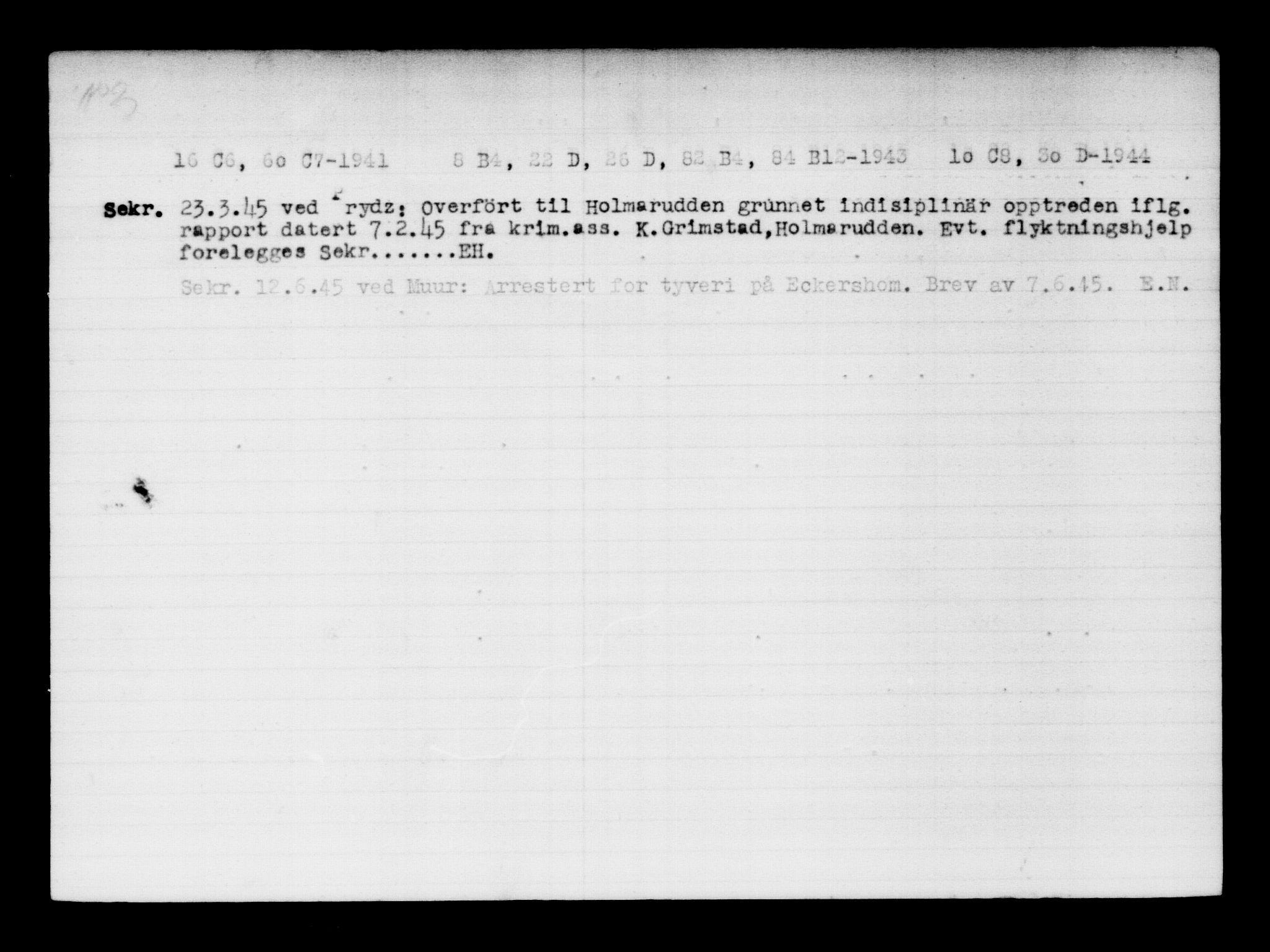 Utenriksstasjonene, Legasjonen i Stockholm, Flyktningkontoret, AV/RA-S-6753/V/Va/L0011: Kjesäterkartoteket, flyktninger med registreringsnr. 25300-28349, 1940-1945, s. 2202
