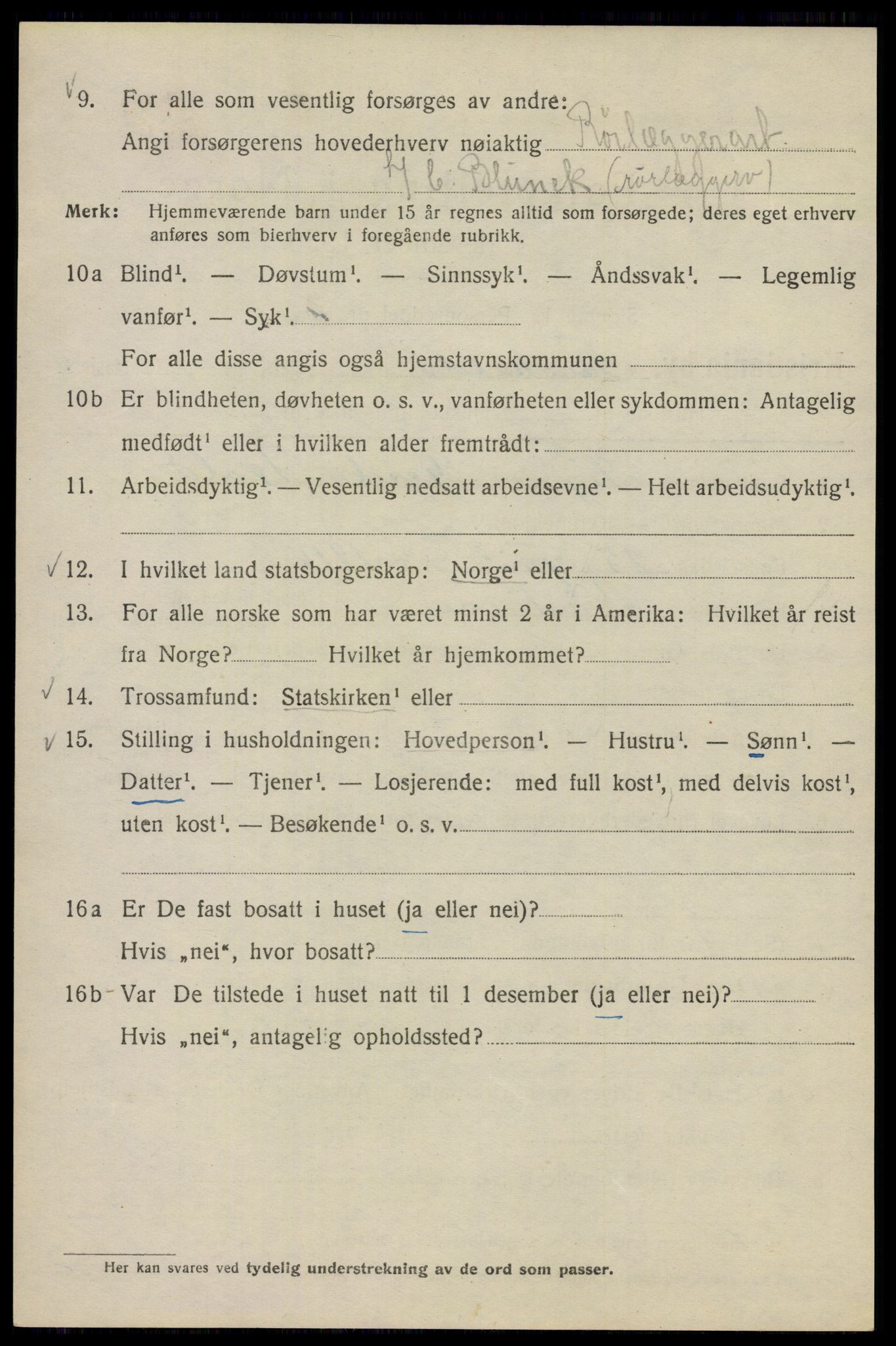 SAO, Folketelling 1920 for 0301 Kristiania kjøpstad, 1920, s. 227824